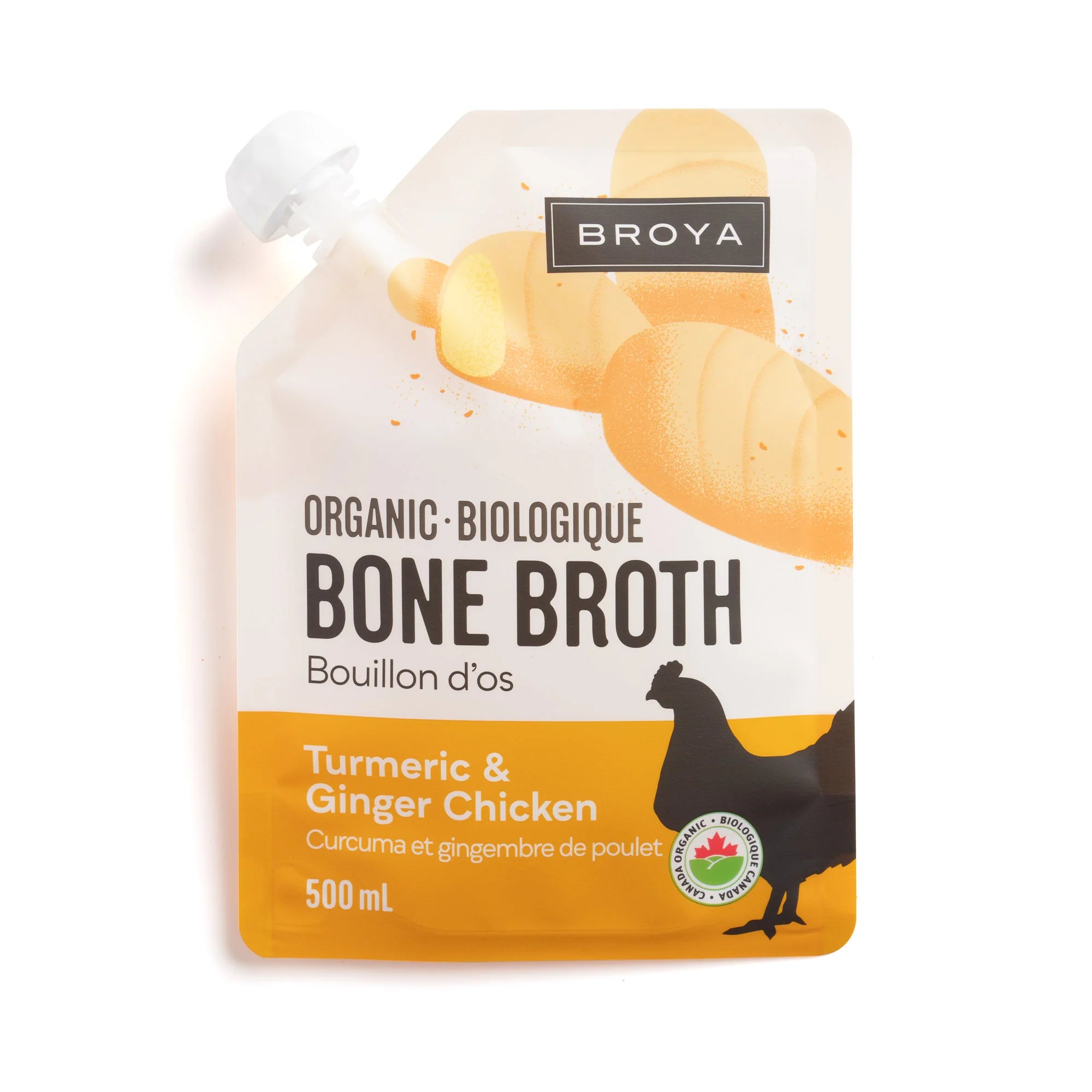 Broya - Turmeric & Ginger Chicken Bone Broth - 500ml