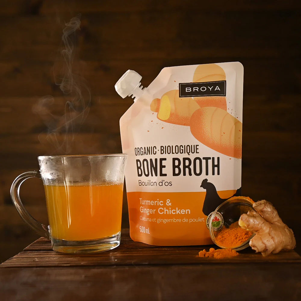 Broya - Turmeric & Ginger Chicken Bone Broth - 500ml