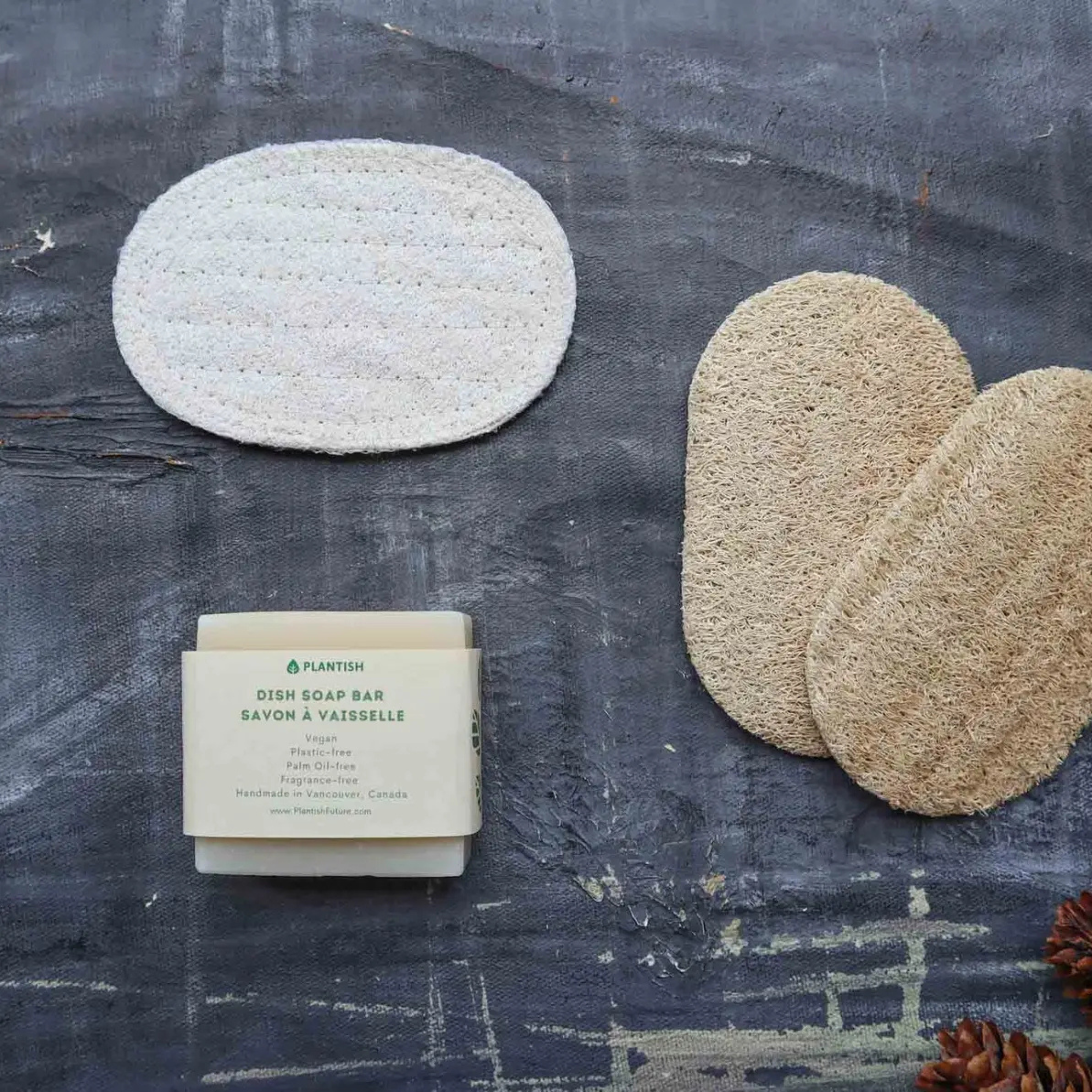 Plantish - Dishwashing Loofah Sponge - Set of 2