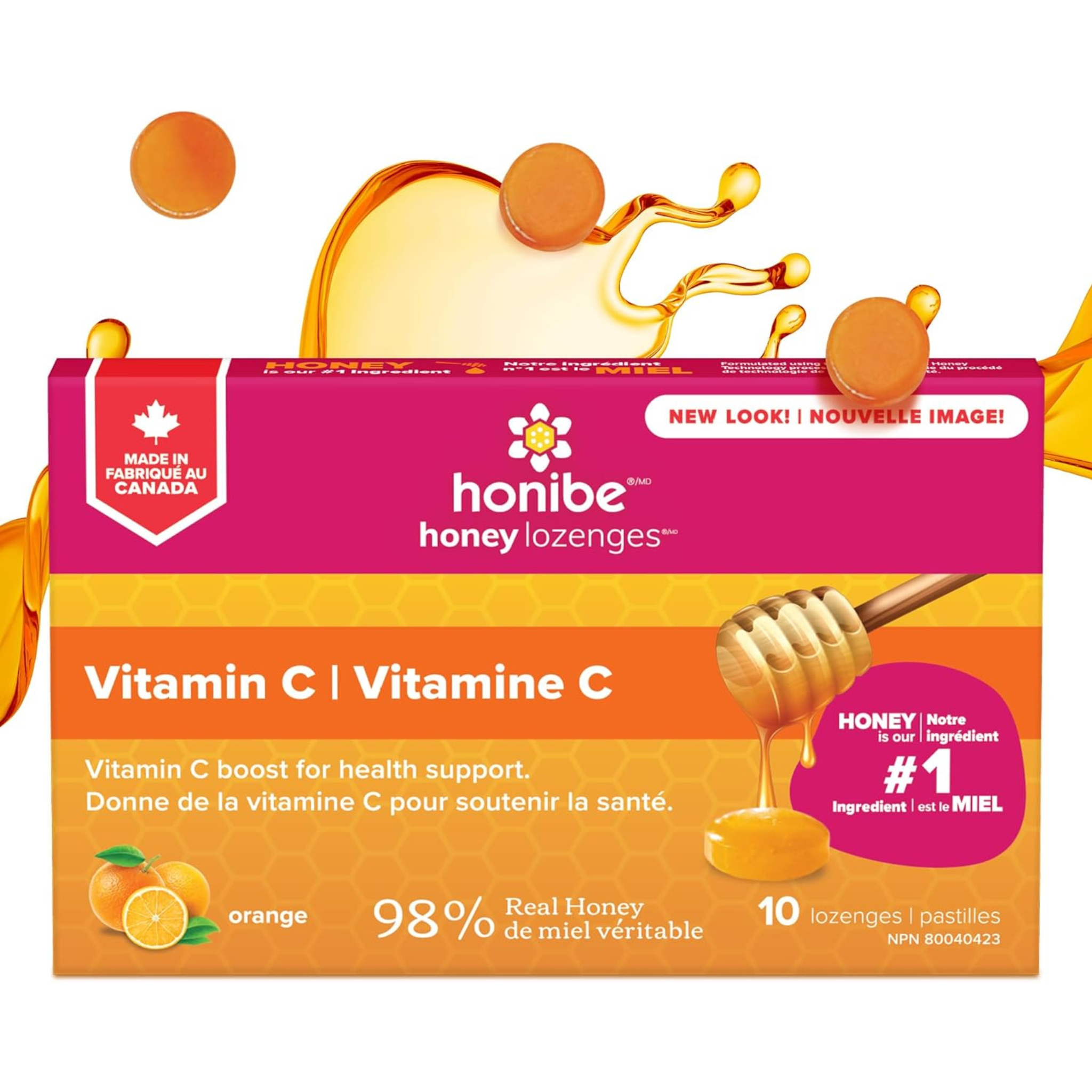Honibe - Honey Lozenges Vitamin C - 10 Lozenges