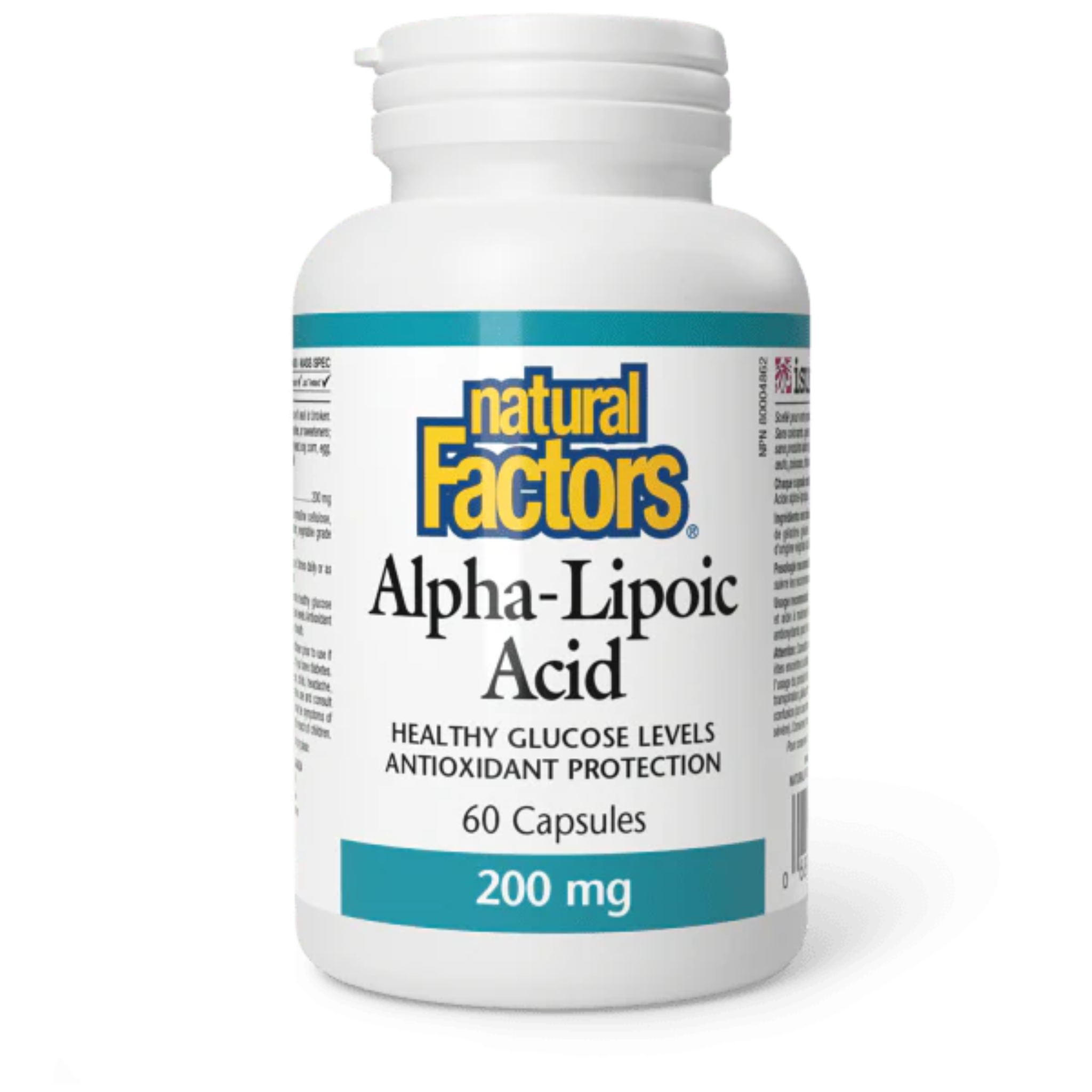 Natural Factors - Alpha Lipoic Acid - 200mg 60 Capsules