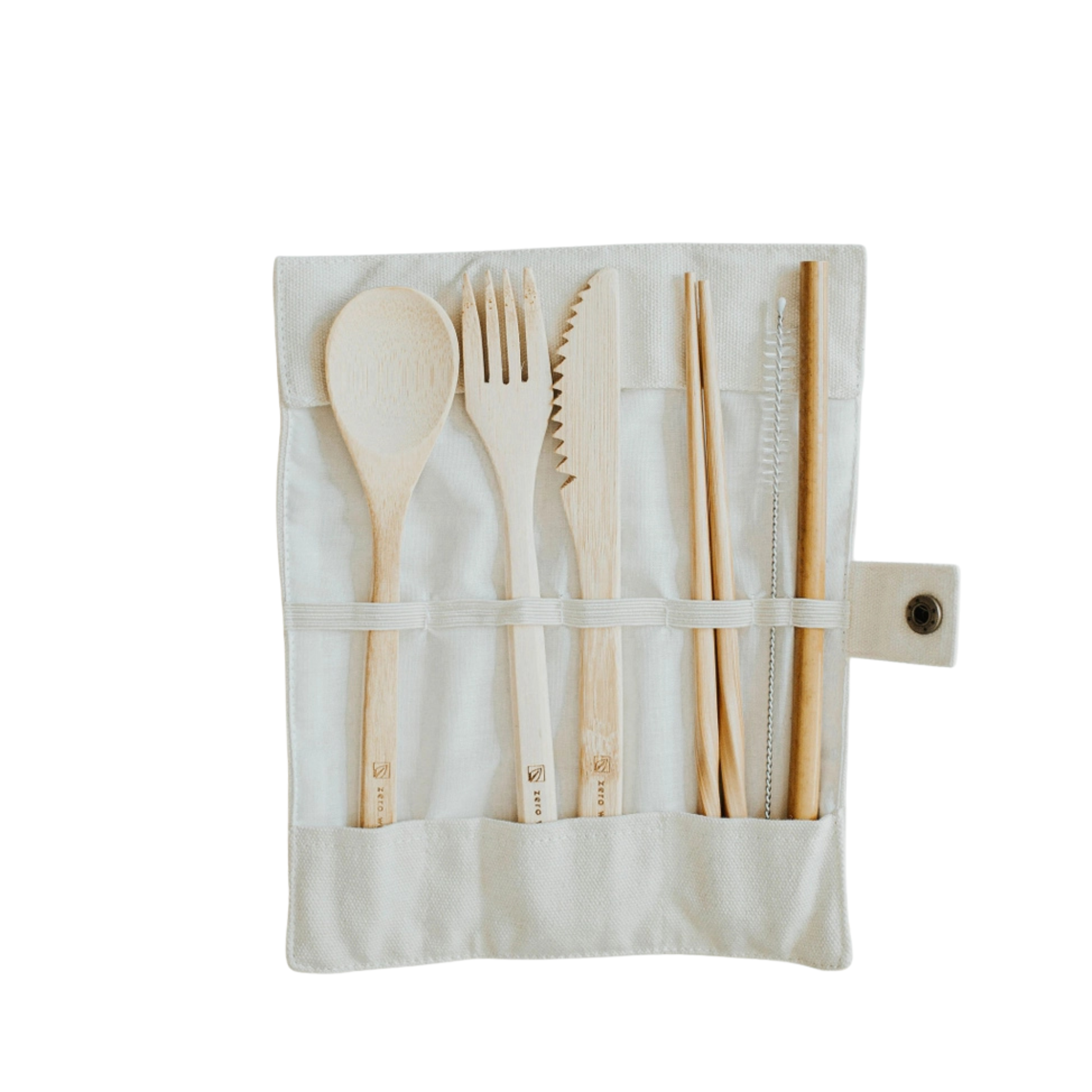 Zero Waste MVMT - Travel Bamboo Cutlery Set Eco-Friendly Utensils with Pouch