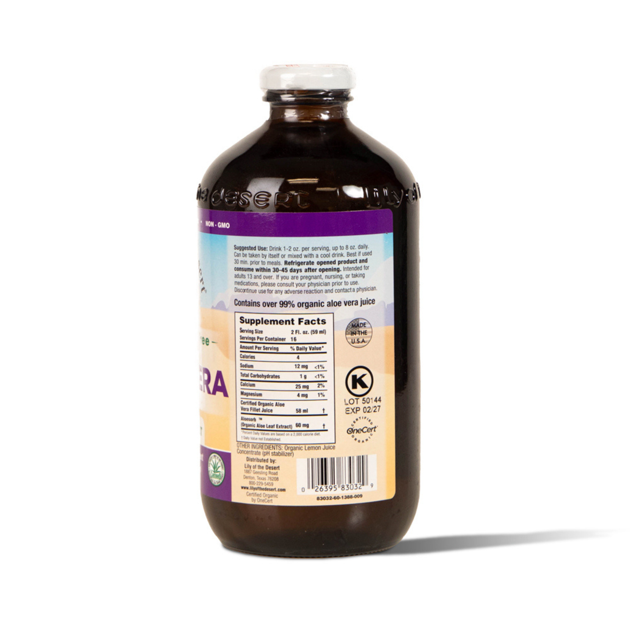 Lily Of The Desert - Organic Preservative Free Aloe Inner Filet Juice
