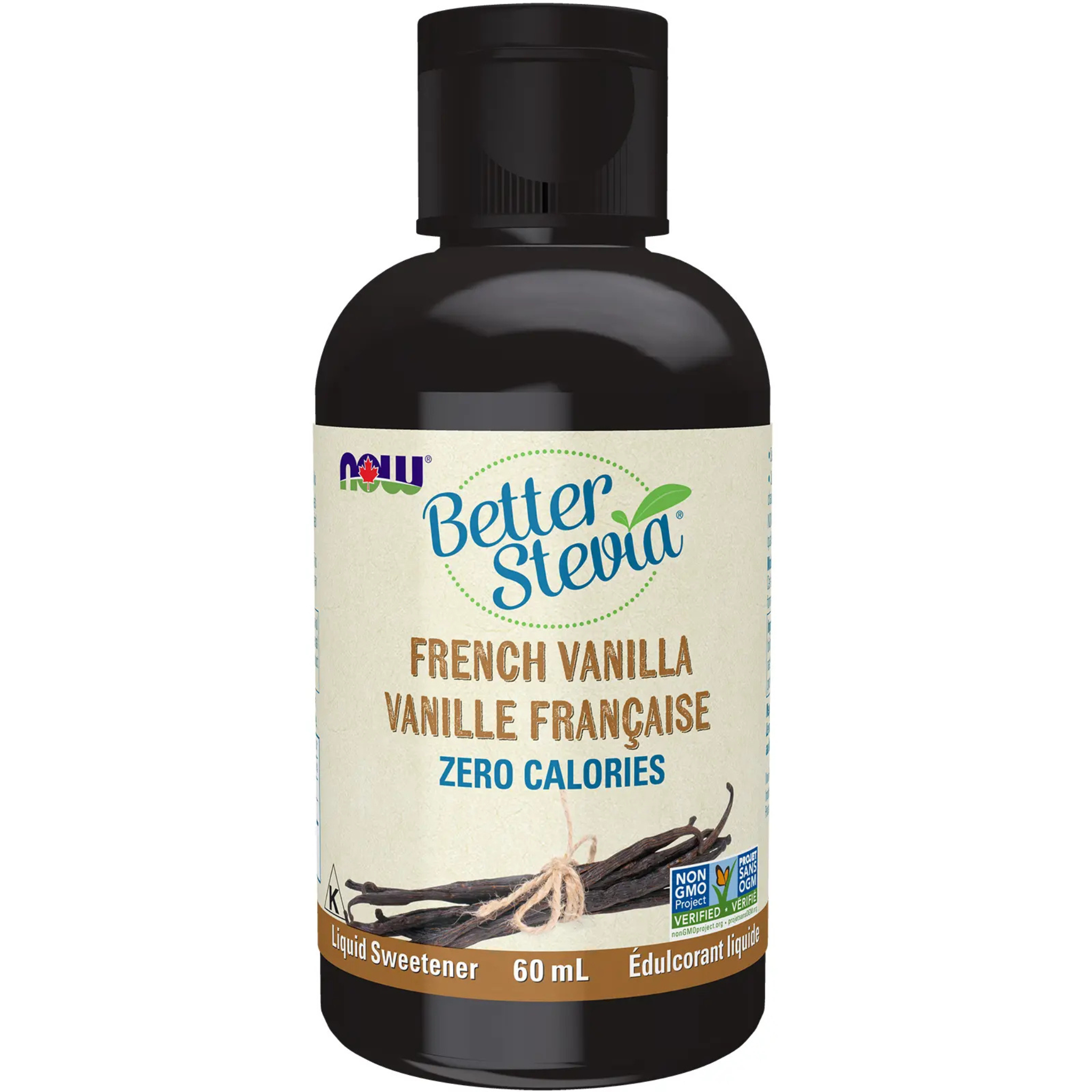 Now - Stevia Liquid French Vanilla - 60ml