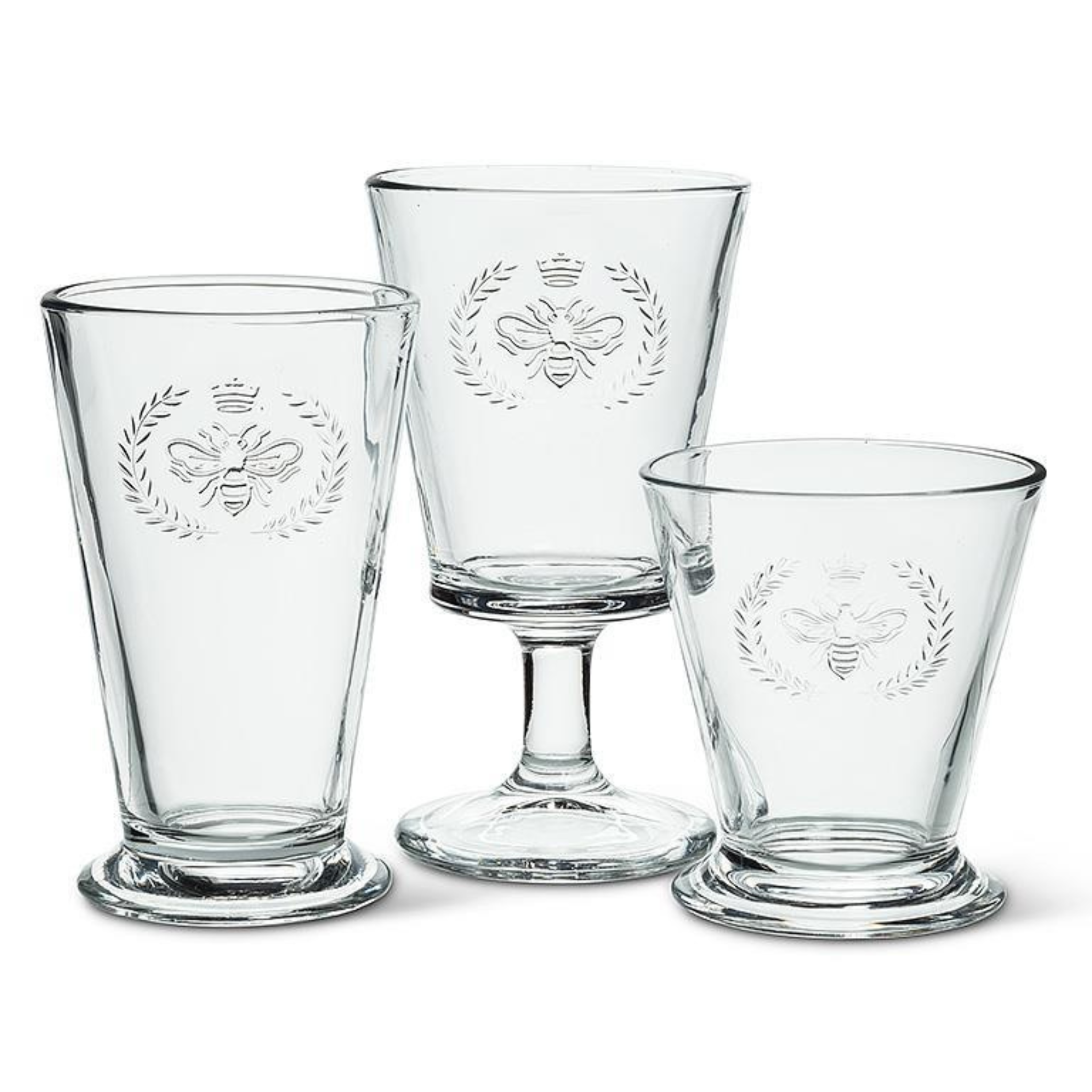 Abbott - Wine Glass Bee in Crest 6.5in