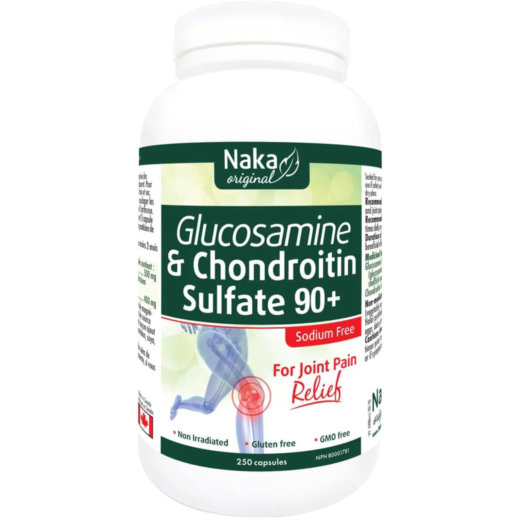 Naka - Glucosamine & Chondroitin 90+ - 250 Capsules