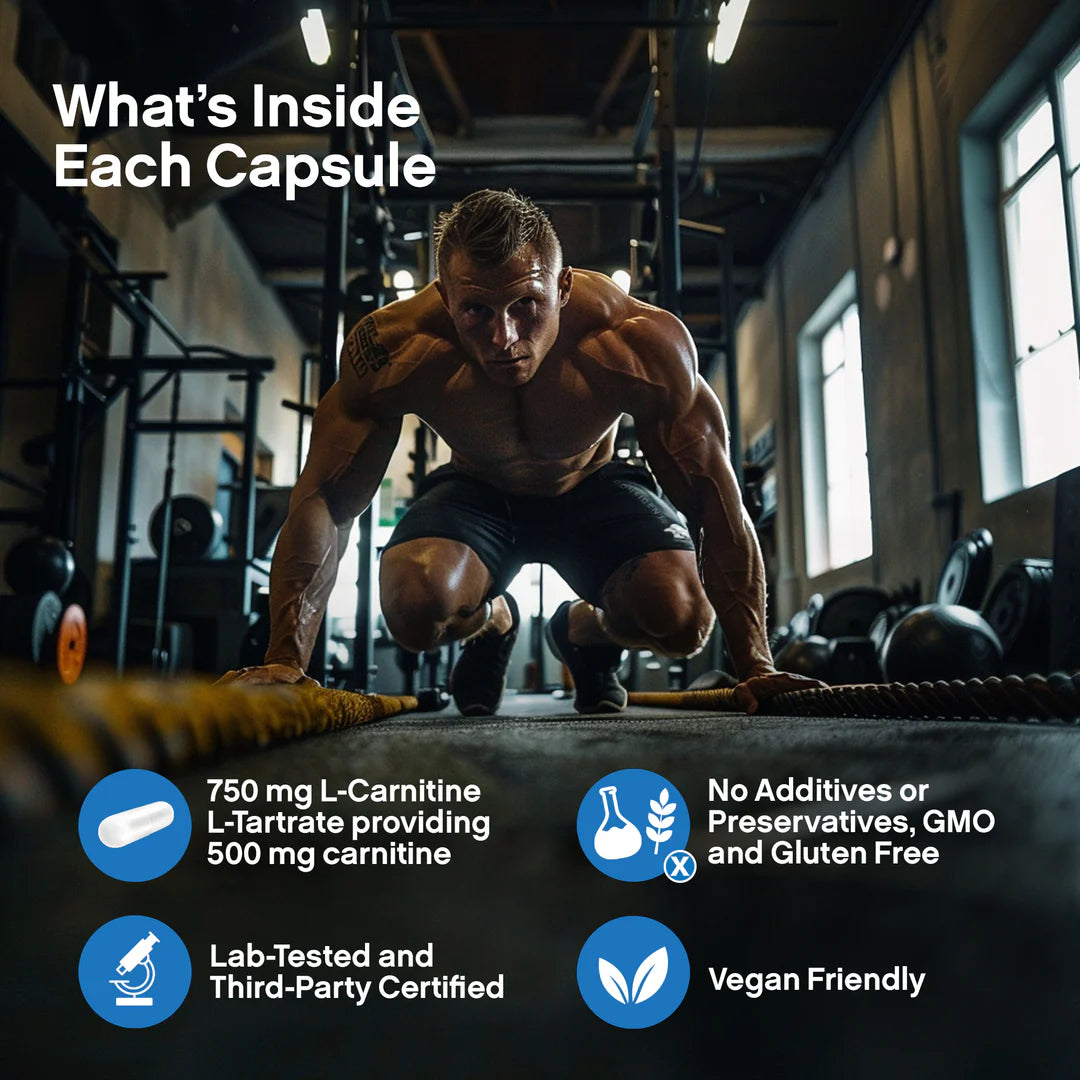 Confident Sports - L Carnitine - 750mg 120 Capsules