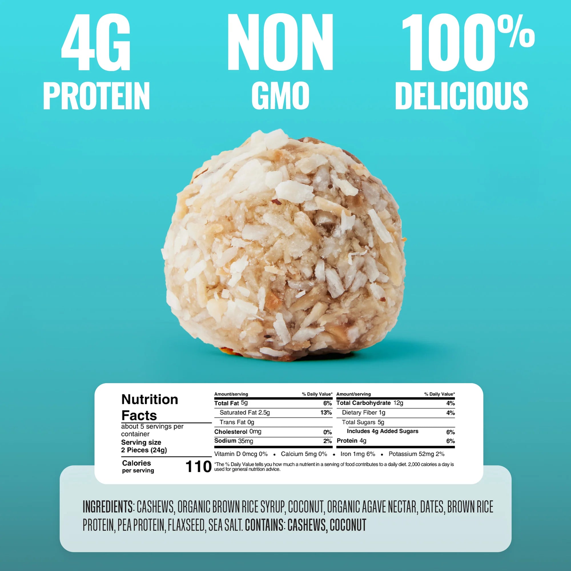 The Gluten Free Brothers - Coconut Cashew Bites - 113g