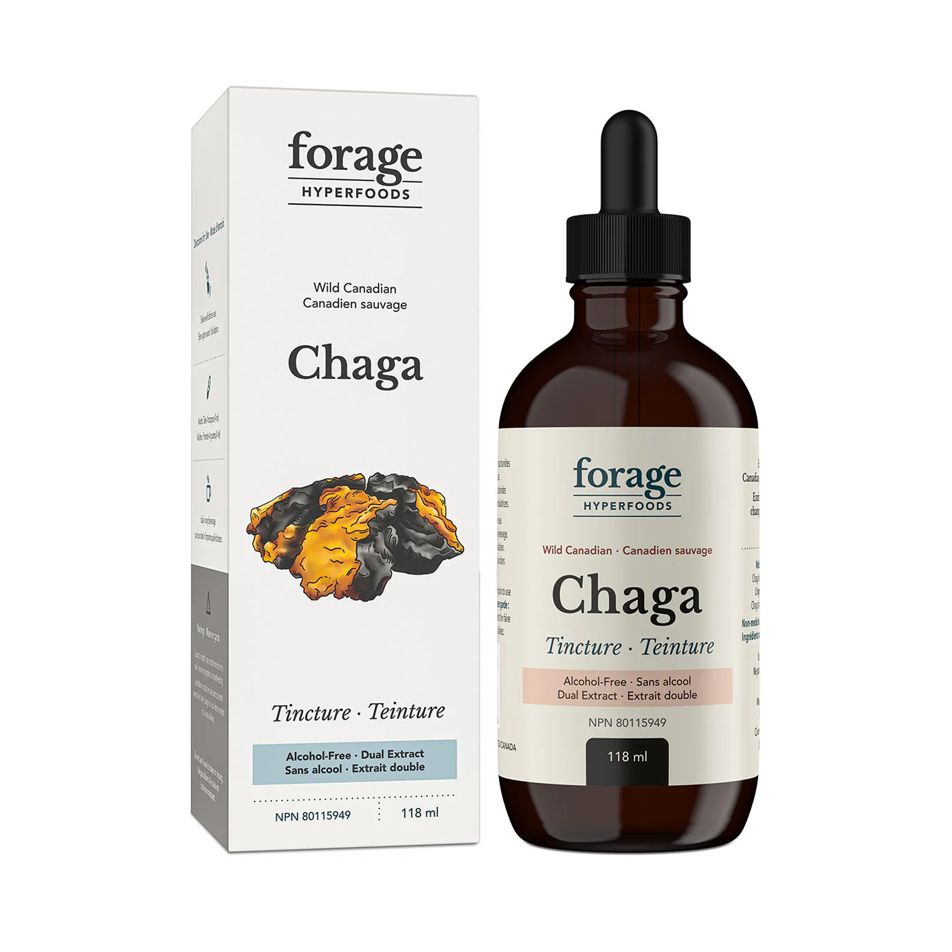 Forage Hyperfoods - Chaga Tincture Alcohol Free - 118ml (DSLM)