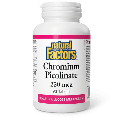 Natural Factors -  Chromium Picolinate - 250mcg 90 Tablets