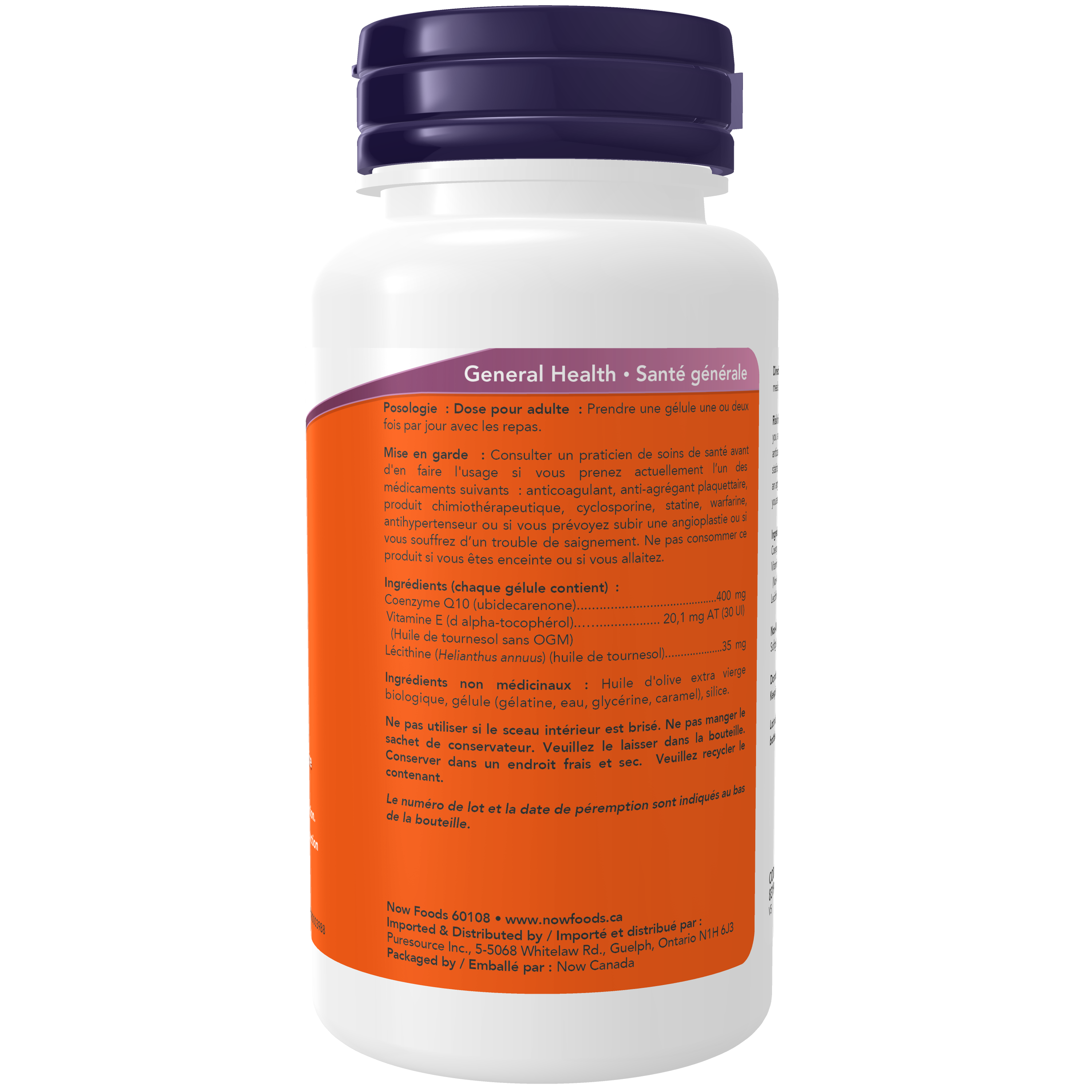 Now - CoQ10 - 400 mg 60 Softgels