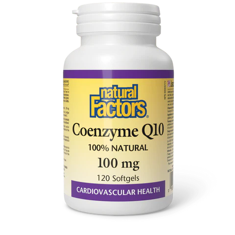 Natural Factors -  Coenzyme Q10 100% Natural - 100mg 60 Softgels