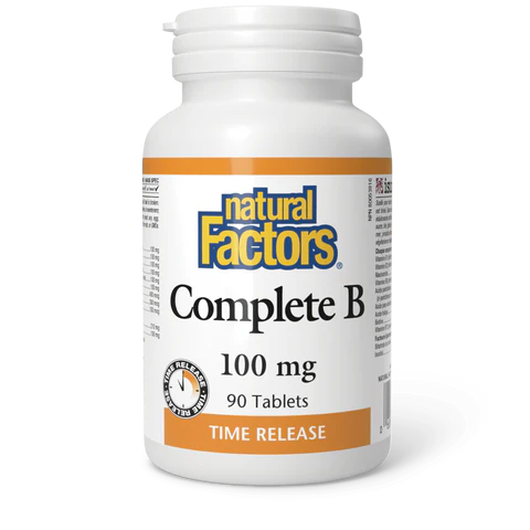 Natural Factors -  Complete B Timed Release - 100mg 180 Tablets