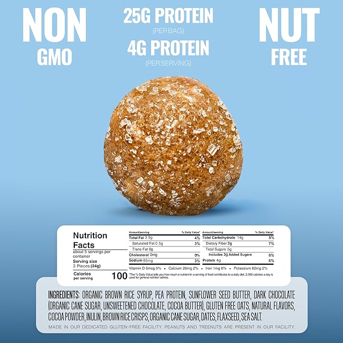 The Gluten Free Brothers - Chocolate Chip Cookie Dough Bites - 113g