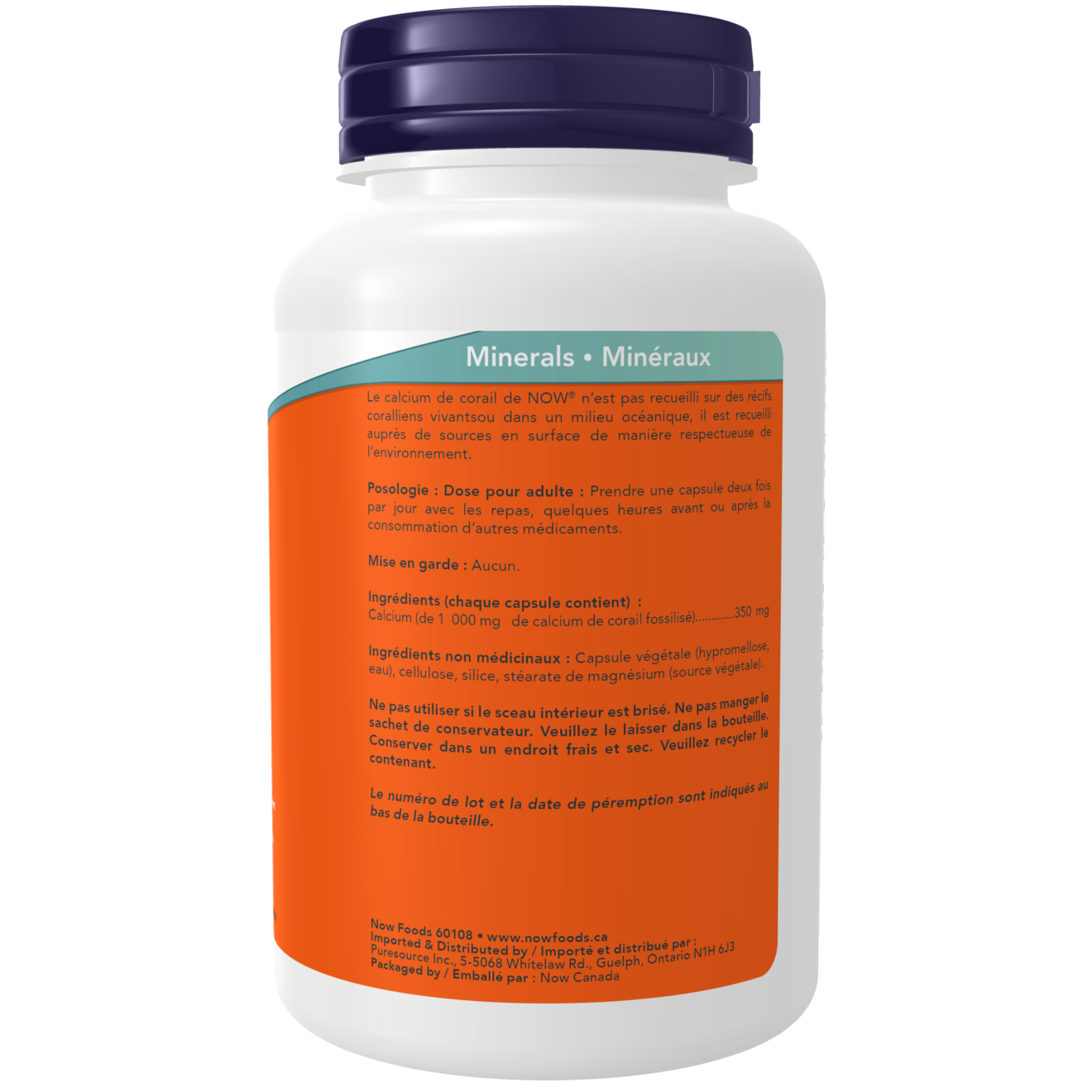 Now - Coral Calcium - 1000mg 100 Veg Capsules