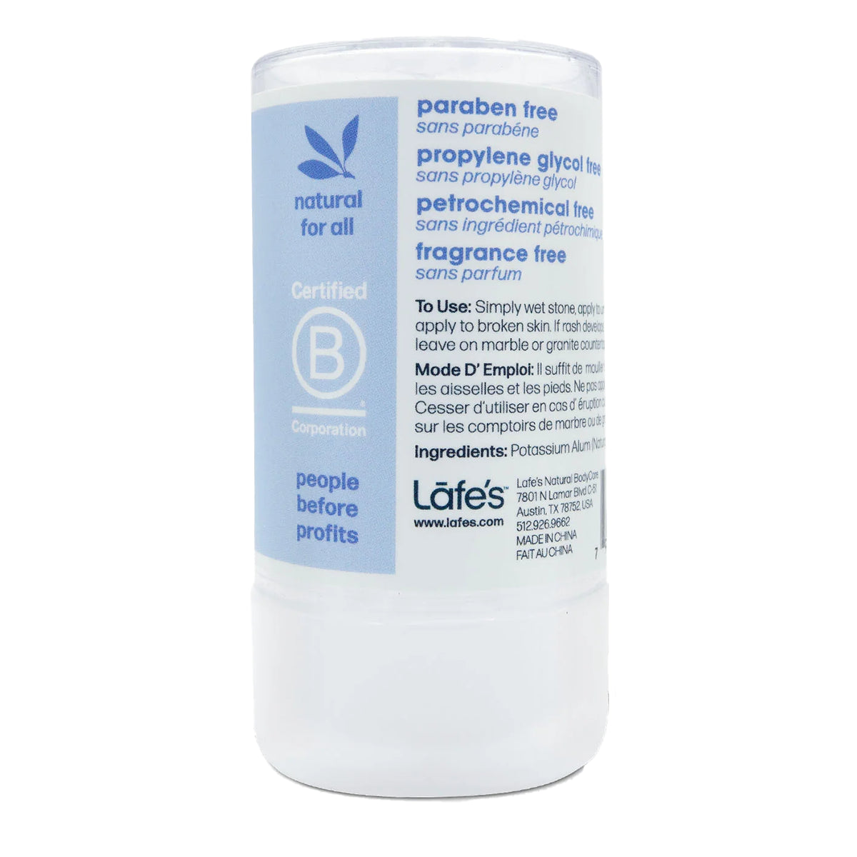 Lafe's - Mineral Crystal Rock Deodorant