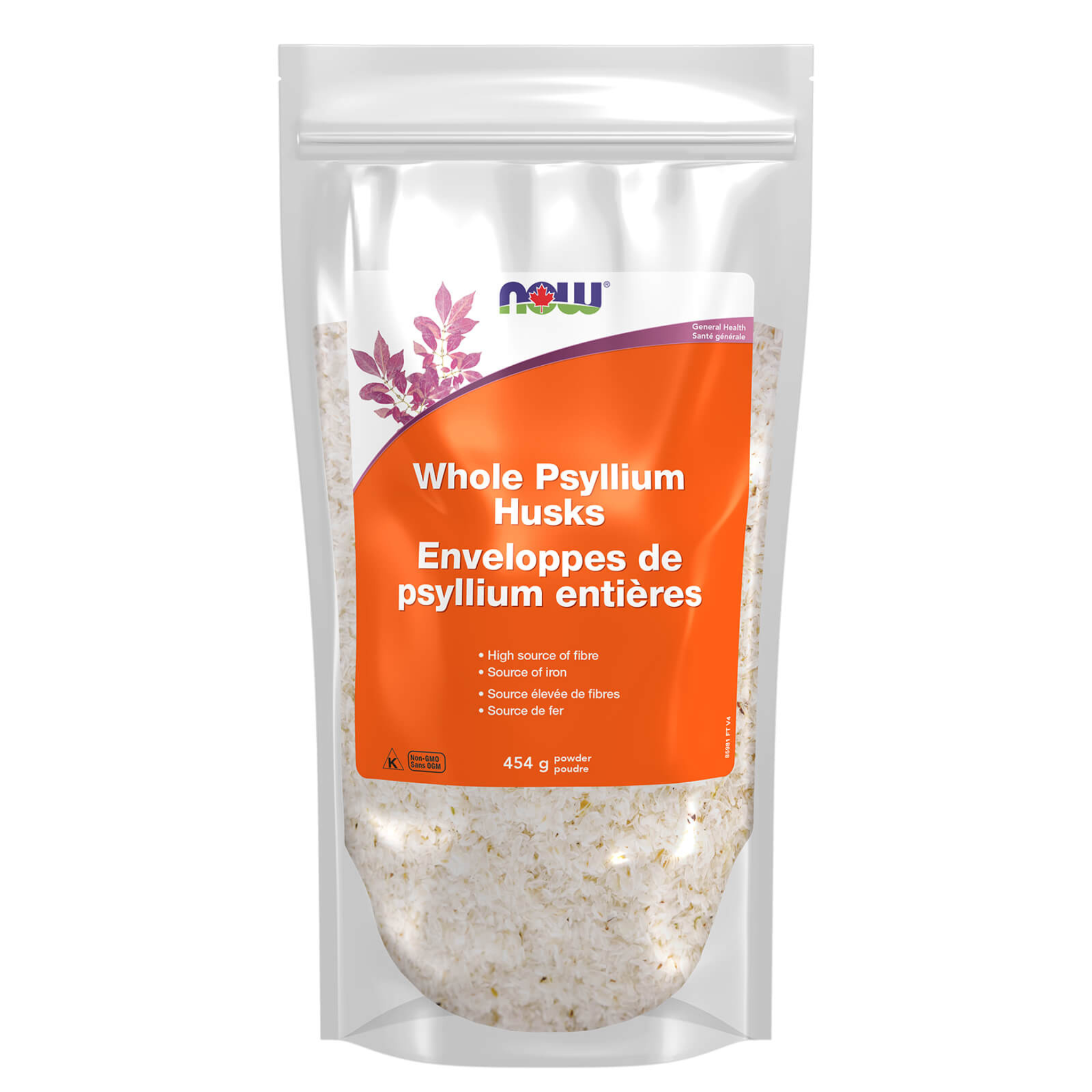 Now - Psyllium Husks Whole Bag - 454g