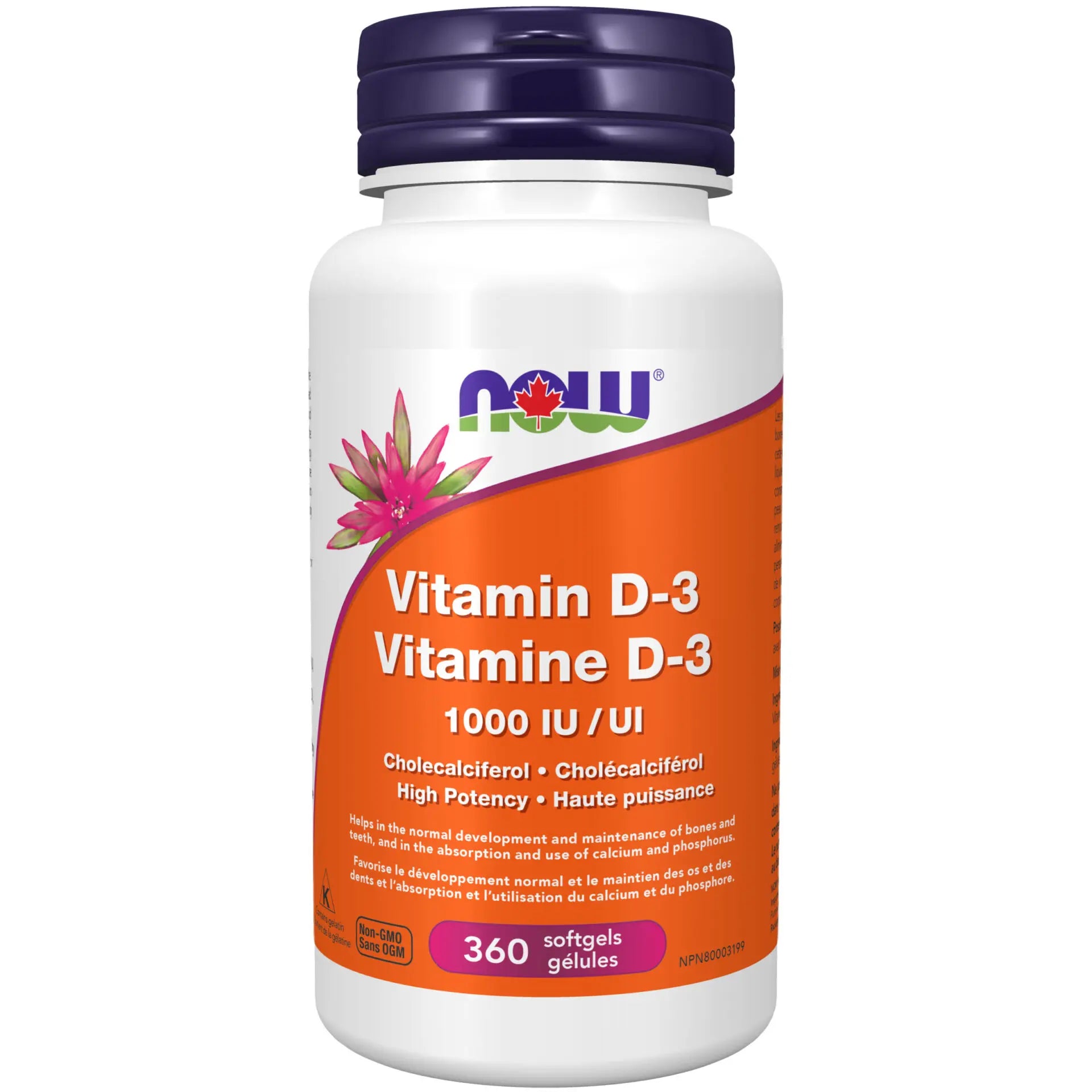 Now - Vitamin D3 - 1000IU Softgels
