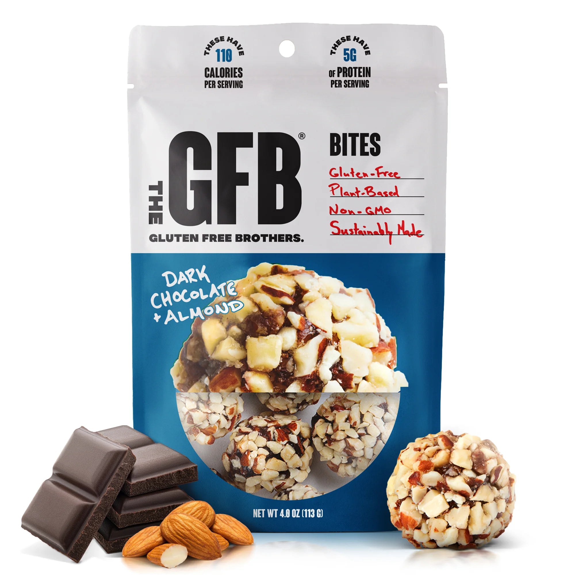 The Gluten Free Brothers - Dark Chocolate Almond Bites - 113g