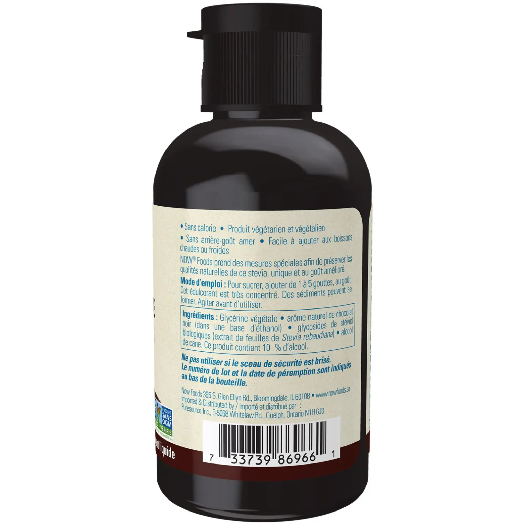 Now - Better Stevia Dark Chocolate Liquid - 60 ml