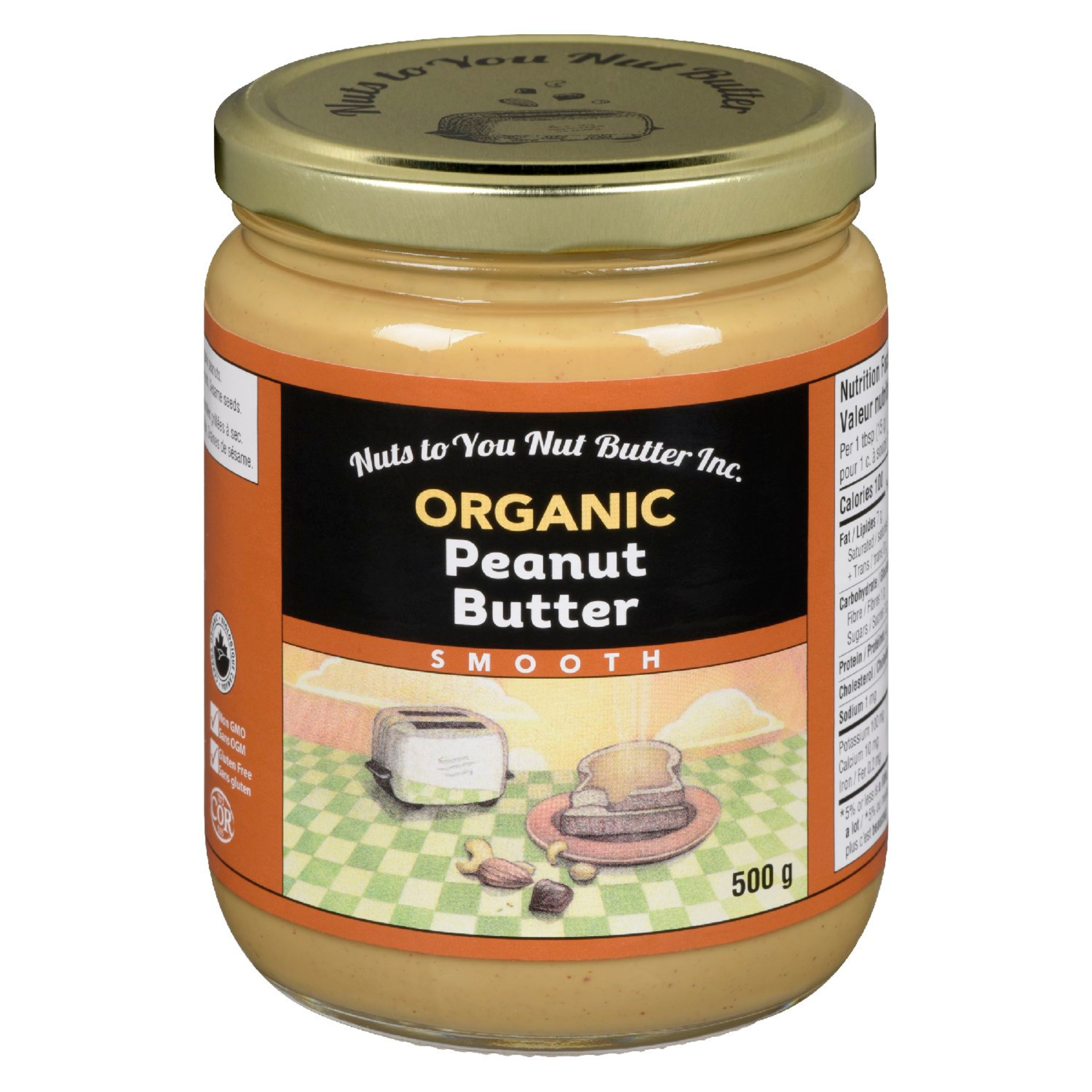 Nuts To You Butter - Organic Peanut Butter Smooth