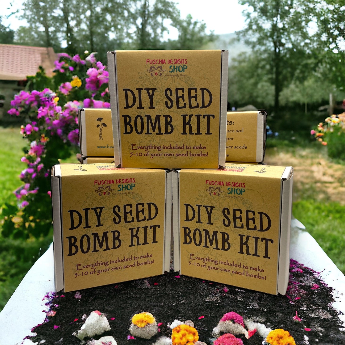 Fuschia Designs Shops - Seed Bombs DIY Craft Kits