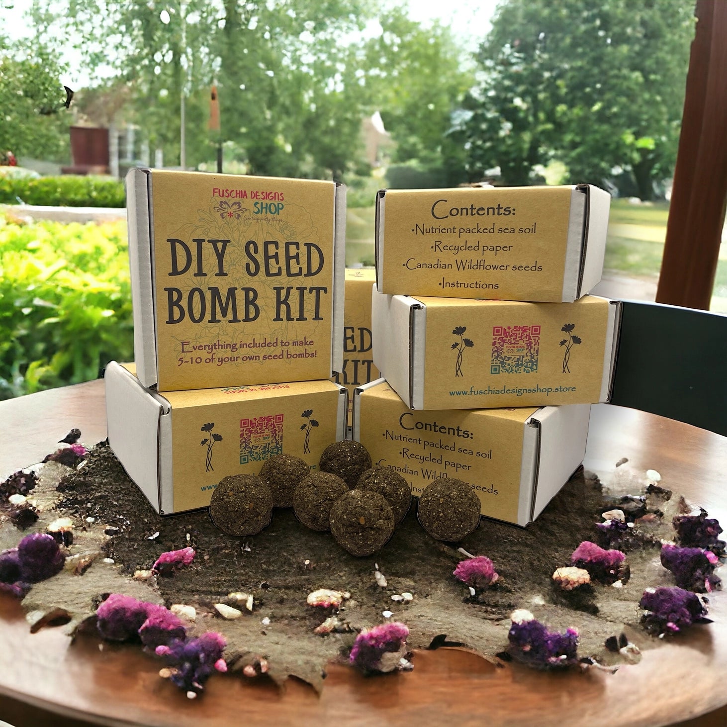 Fuschia Designs Shops - Seed Bombs DIY Craft Kits