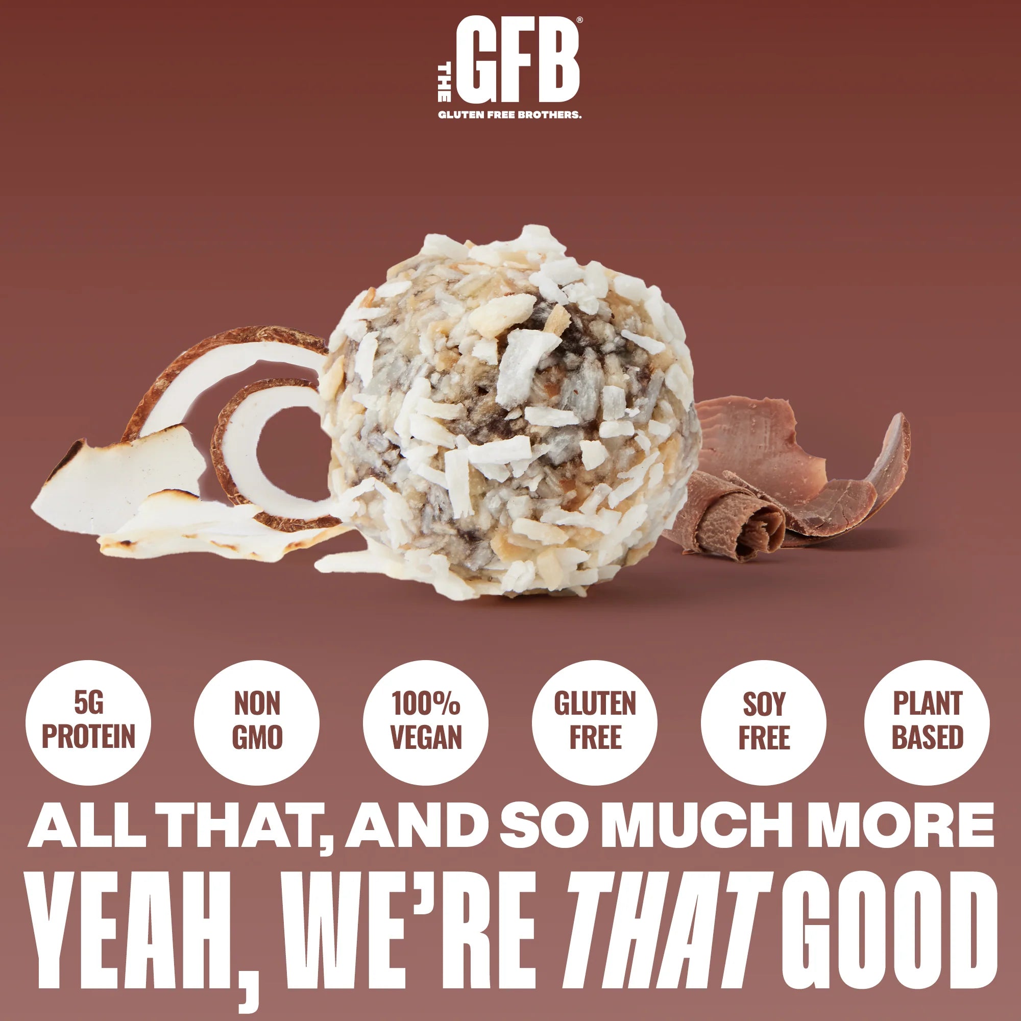 The Gluten Free Brothers - Dark Chocolate Coconut Bites - 113g