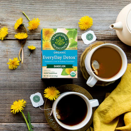Traditional Medicinals - Organic Every Day Detox Dandelion Tea - 16 Tea Bags