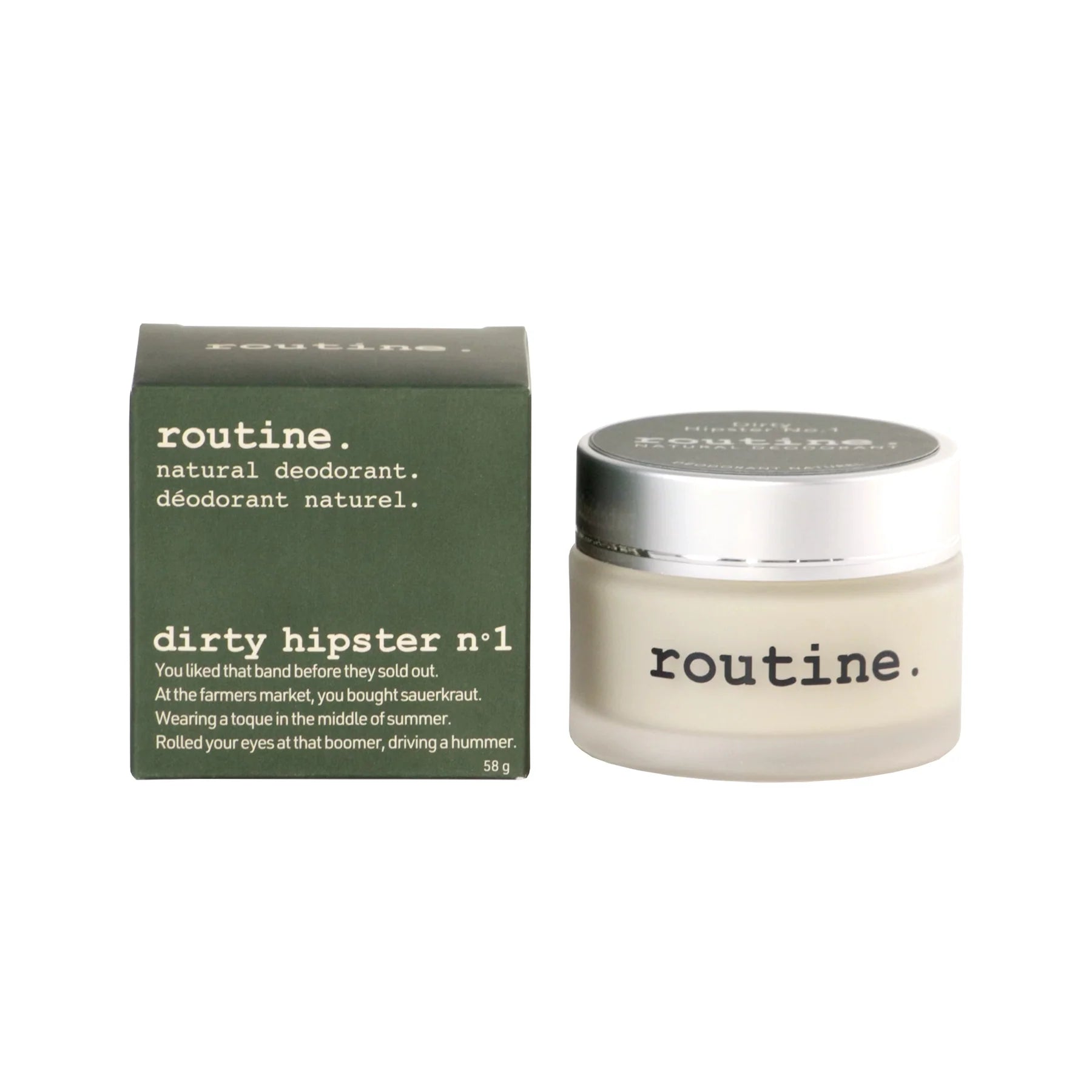 Routine - Dirty Hipster Deodorant - Jar 58g