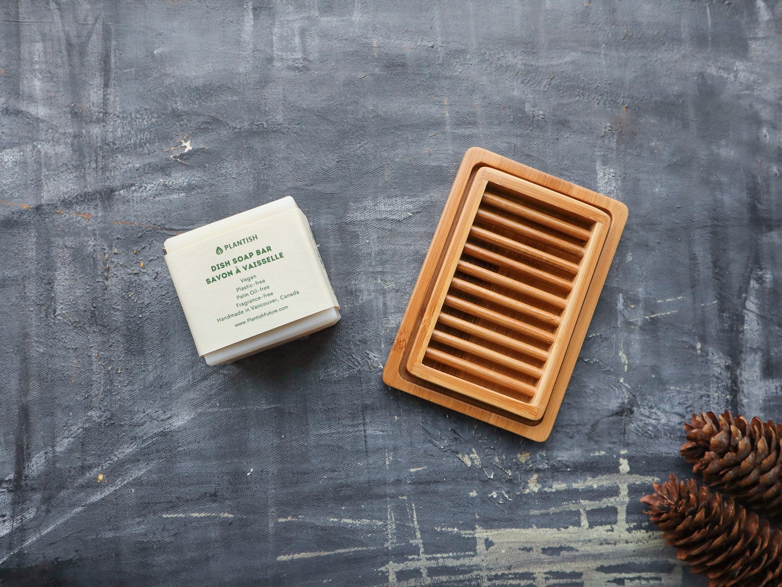 Plantish - Dual Layer Bamboo Soap Dish