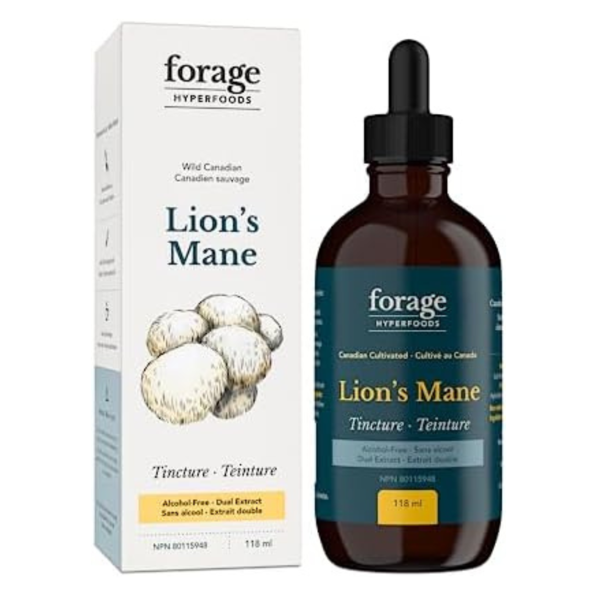 Forage Hyperfoods - Lion's Mane Tincture Alcohol Free - 118ml (DSLM)