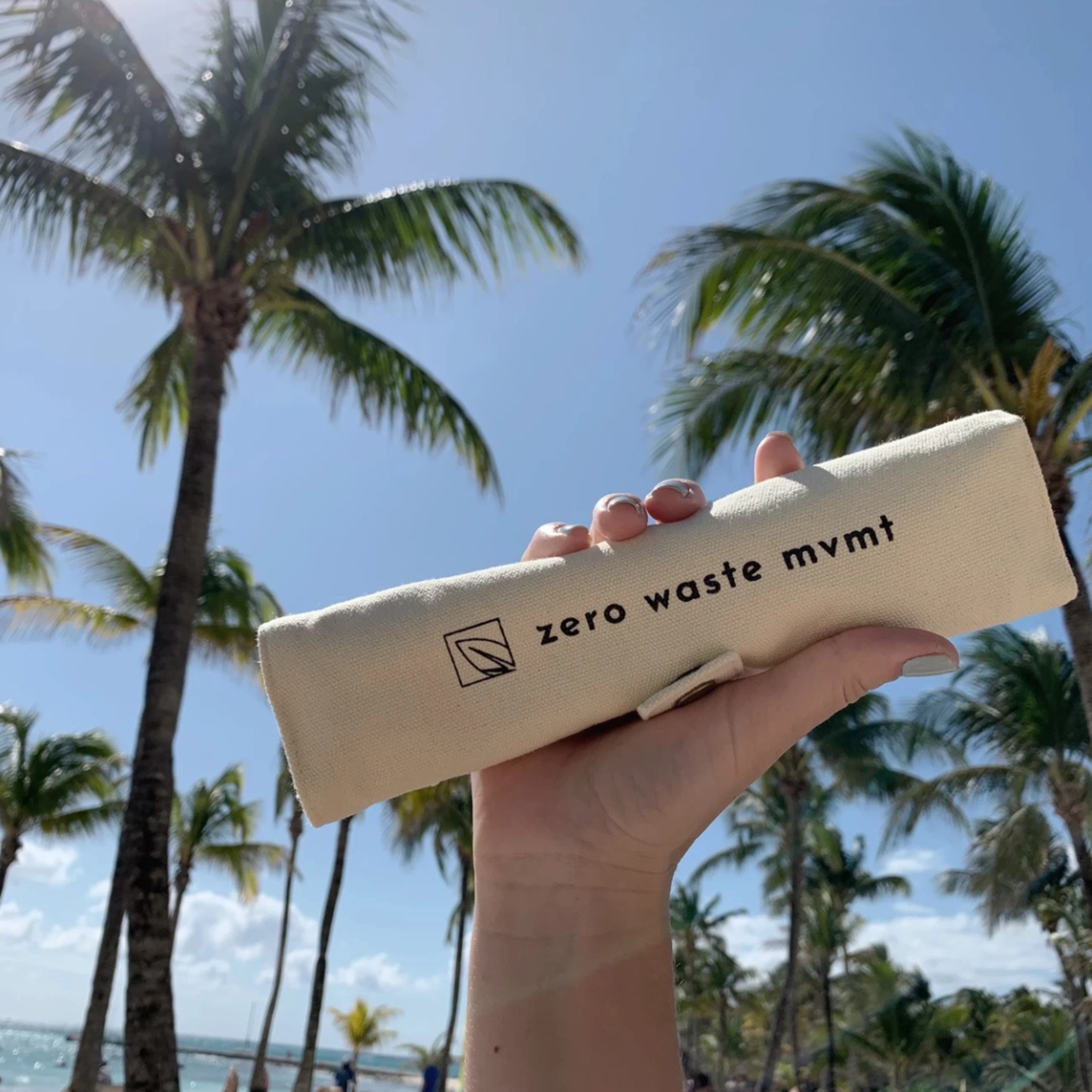Zero Waste MVMT - Travel Bamboo Cutlery Set Eco-Friendly Utensils with Pouch
