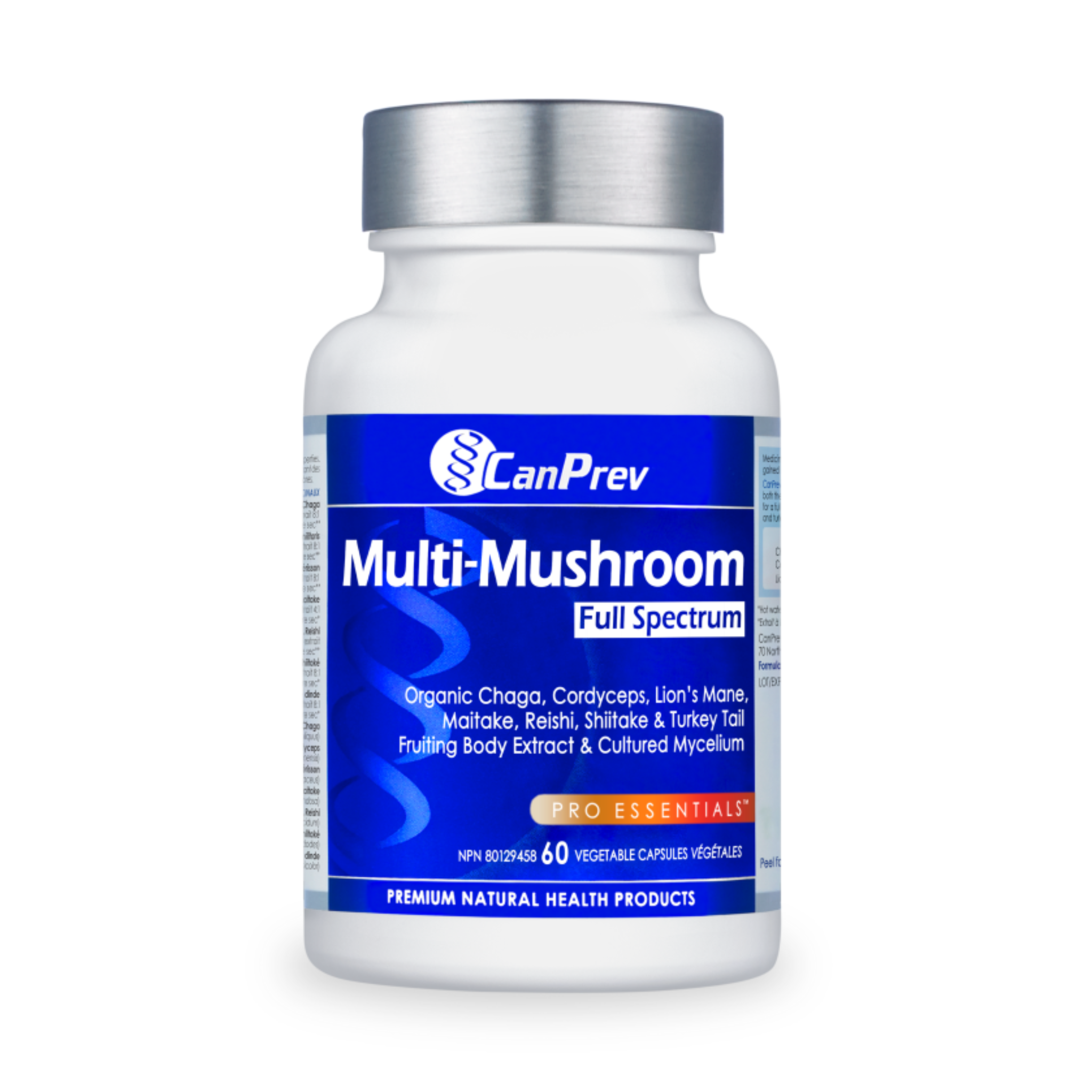CanPrev - Multi-Mushroom Full Spectrum - 60 Veg Capsules