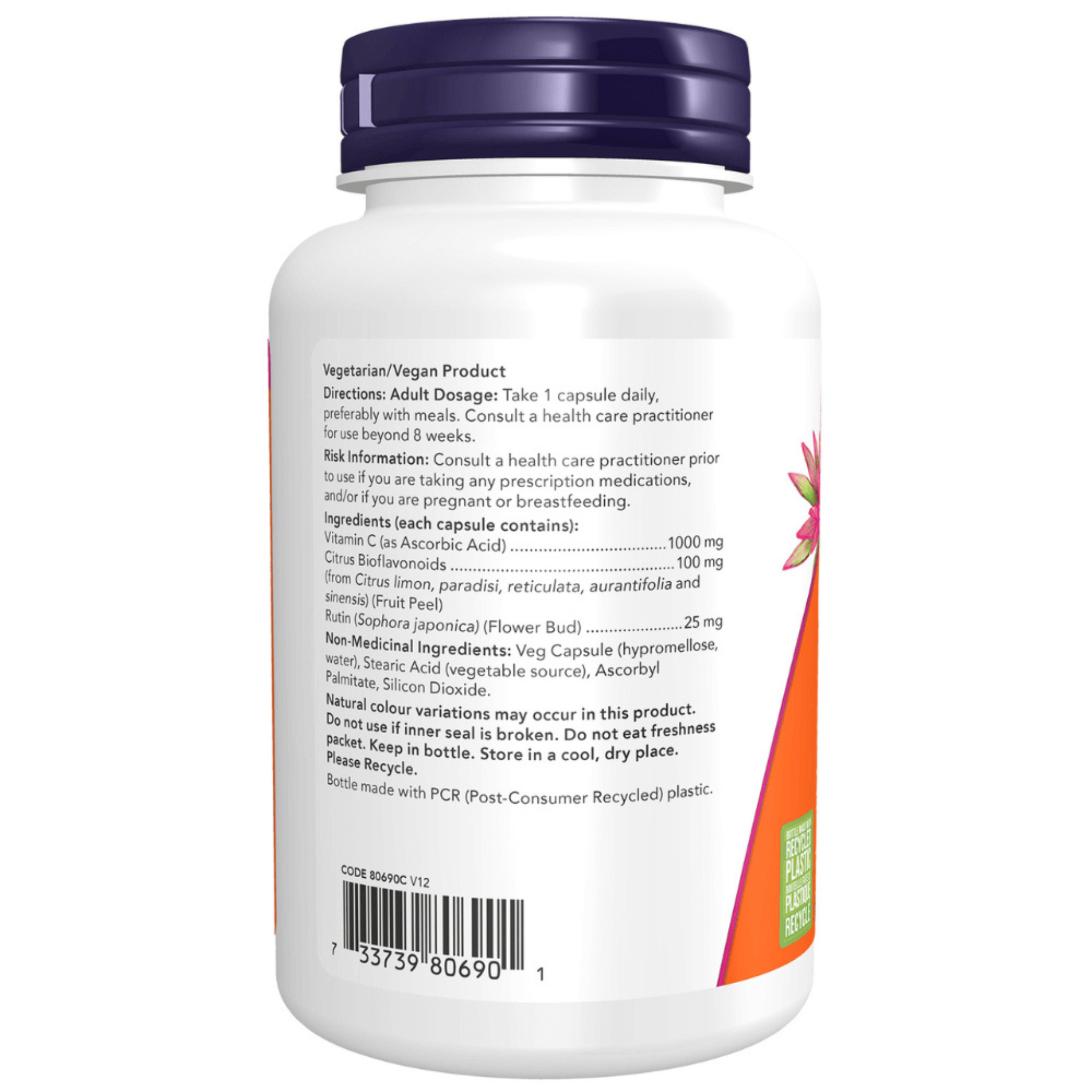 Now - C-1000 With 100mg Bioflavonoids - Veg Capsules