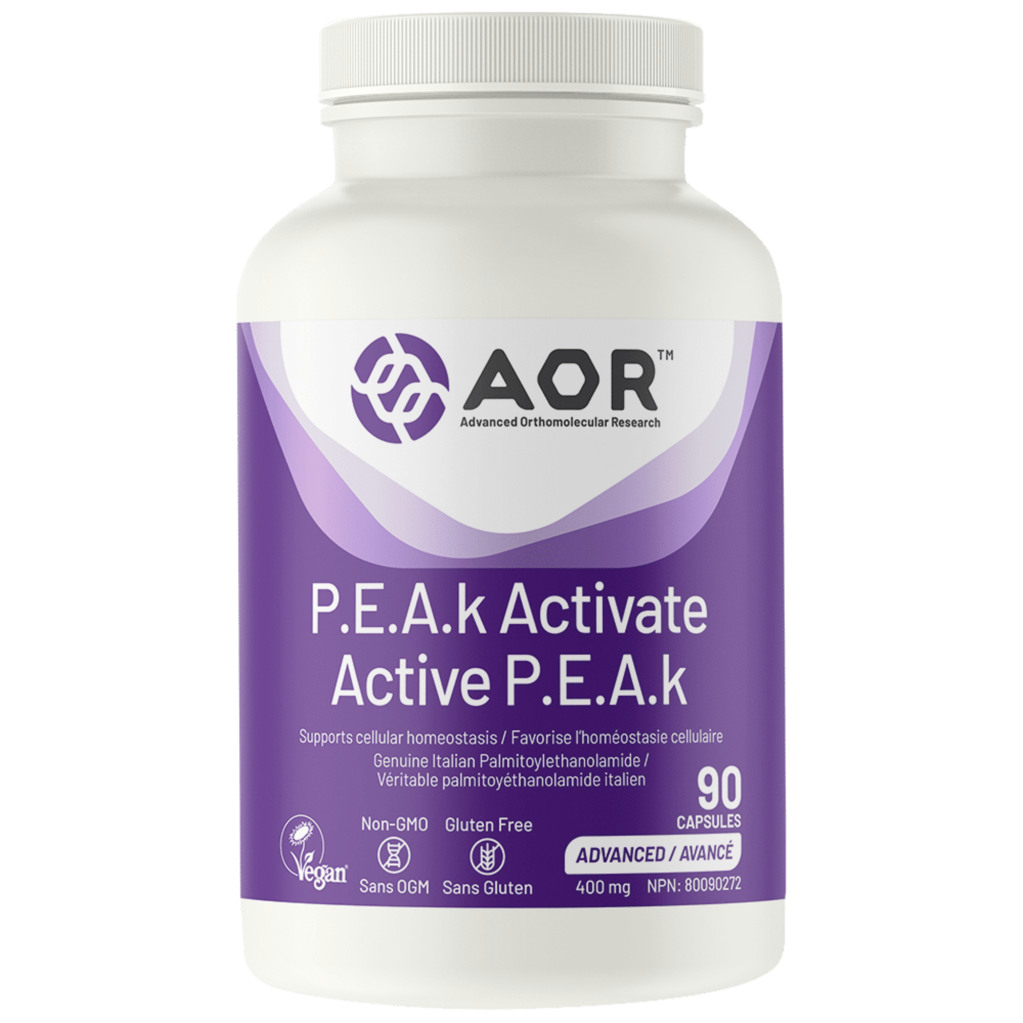 AOR - P.E.A.k Activate - 90 Capsules (DSL)