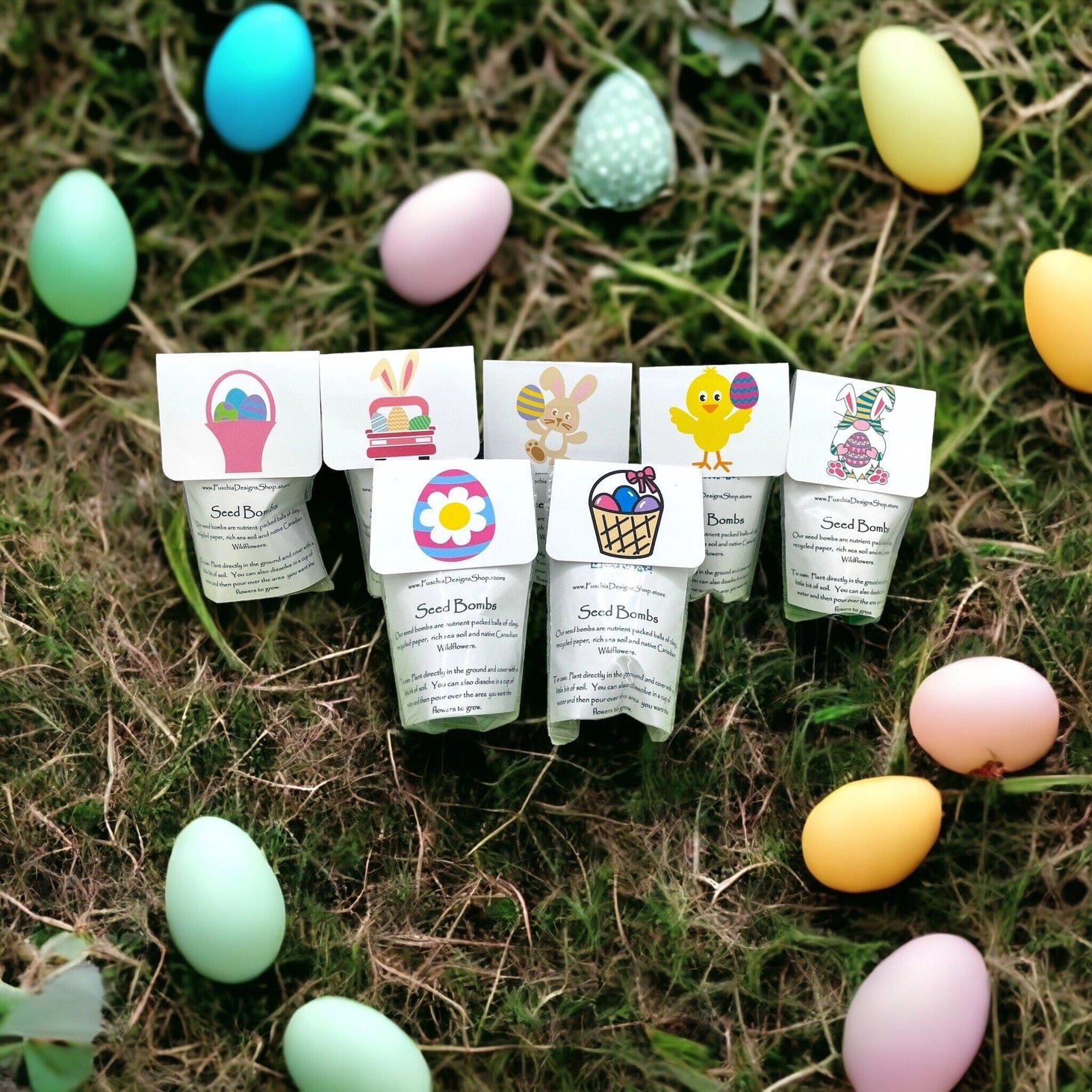 Fuschia Designs Shops - Seed Bombs Easter Themed Wildflowers