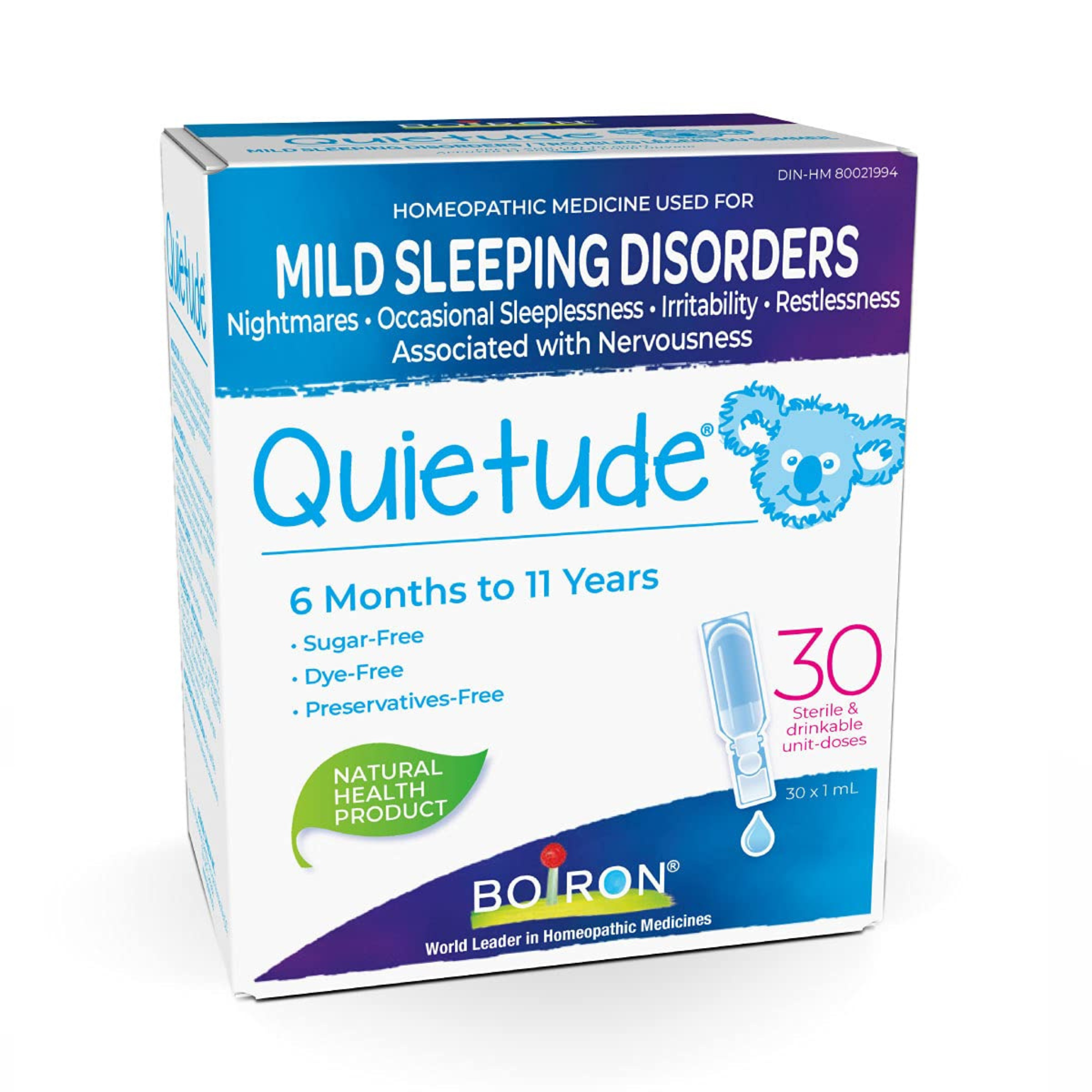 Boiron - Quietude Children Mild Sleeping Disorders - 30 Doses