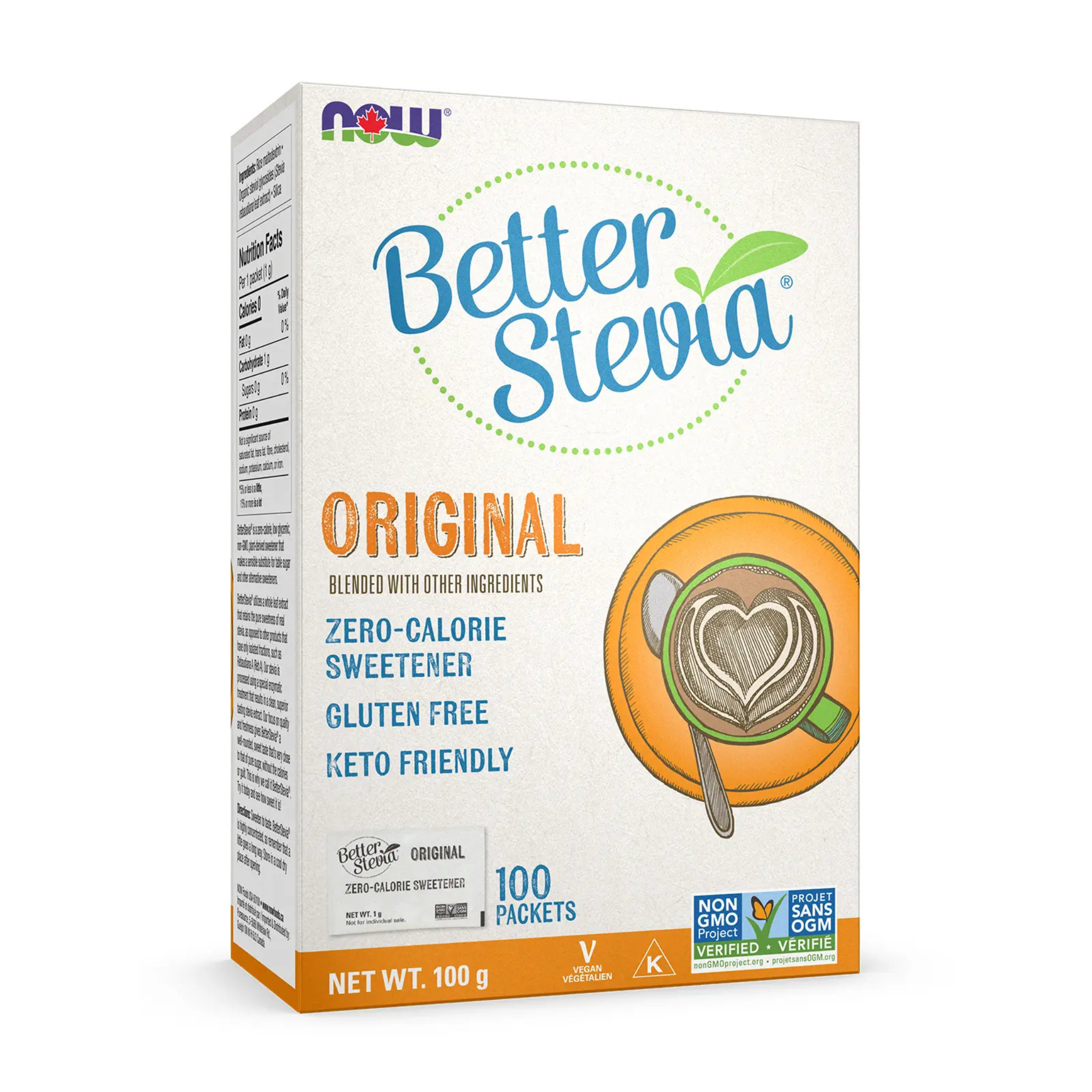 Now - Better Stevia Original - 100 Packets