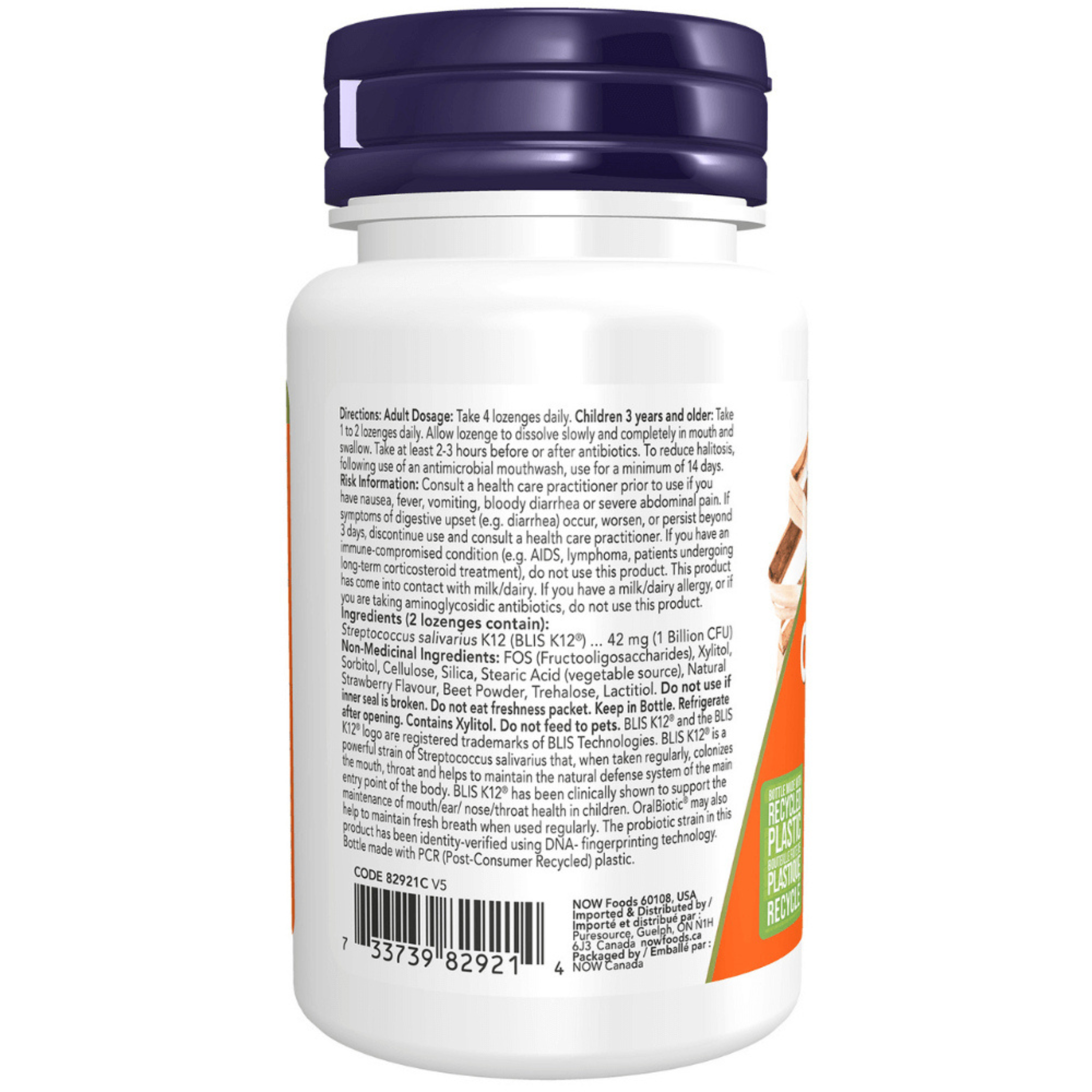 Now - Oral Biotic - 60 Lozenges (Keep Refrigerated)