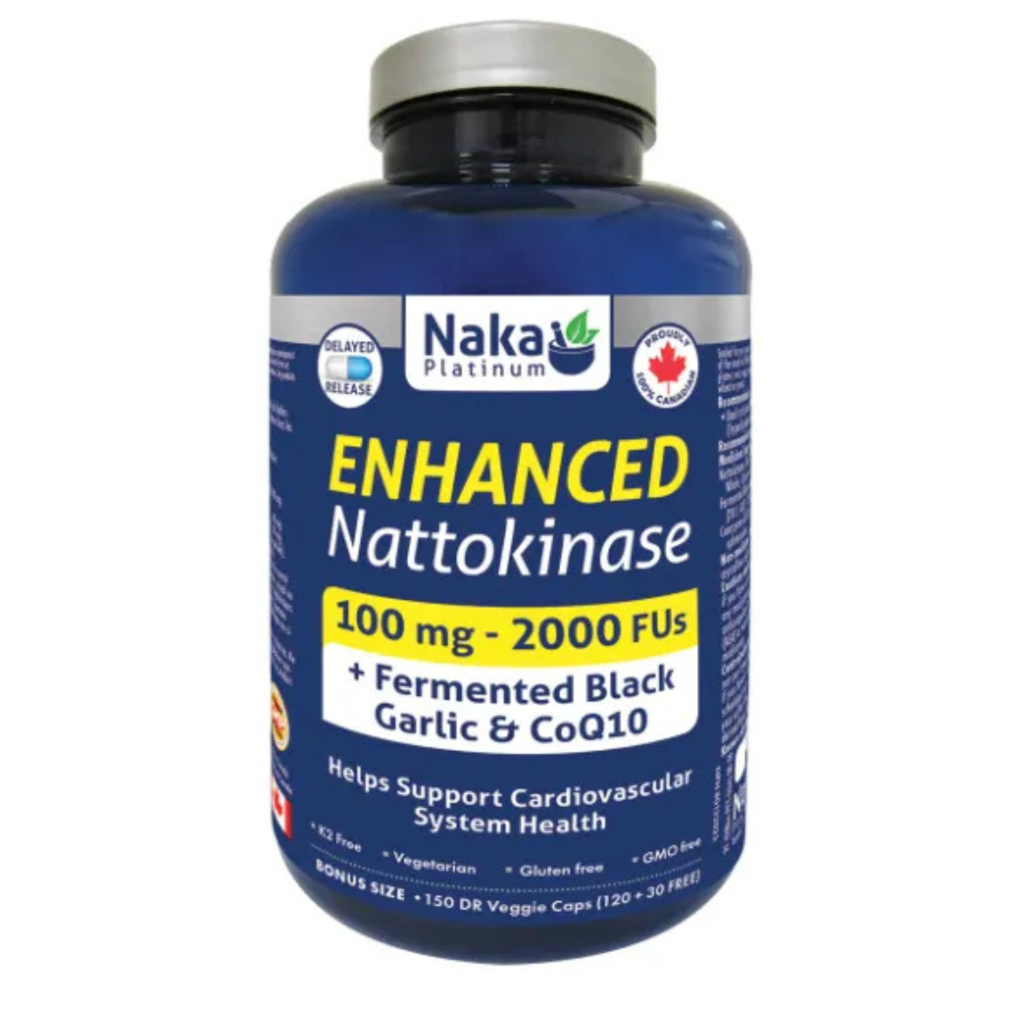 Naka - Enhanced Nattokinase - 100mg Veg Capsules