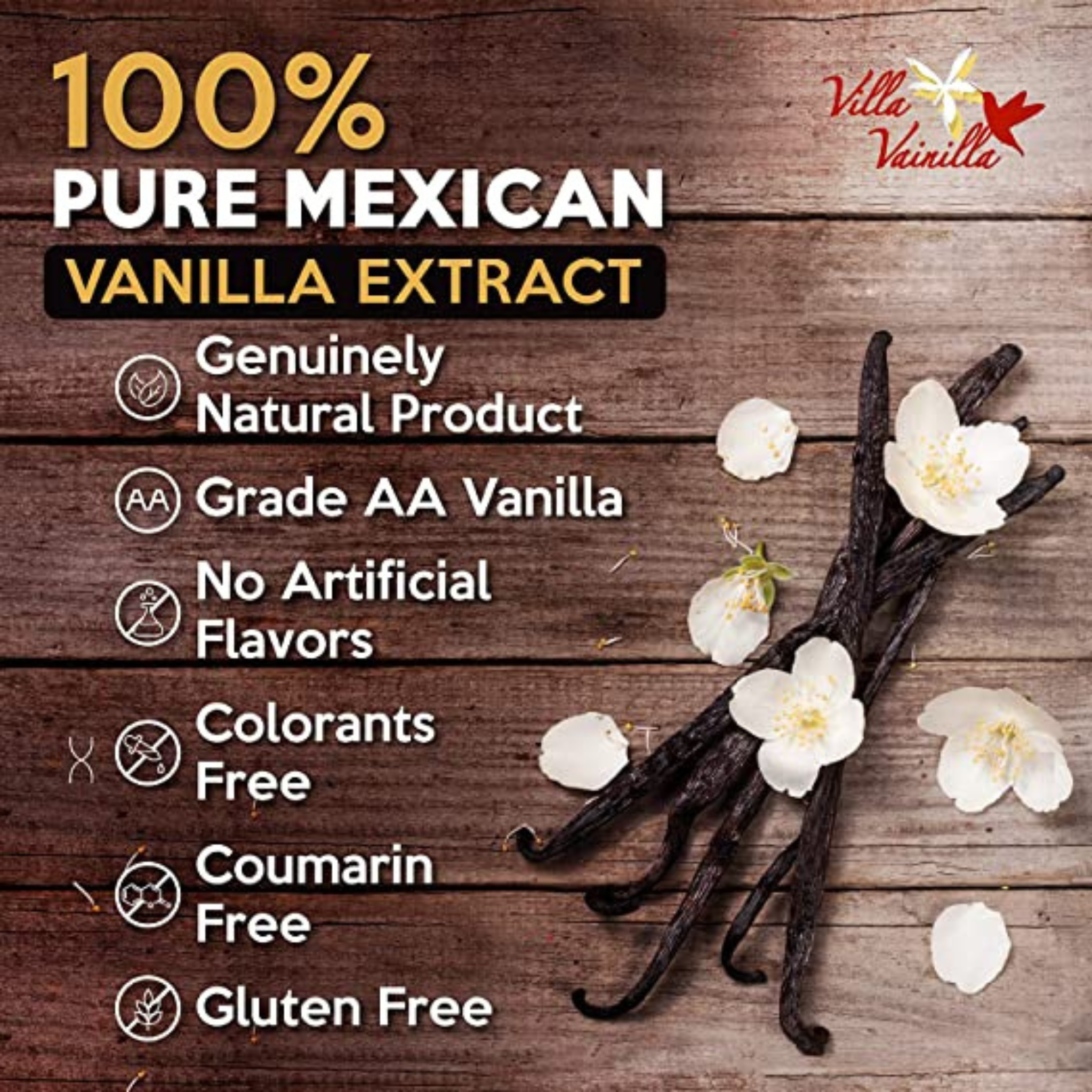 Villa Vanilla - Pure Vanilla Extract - 125ml