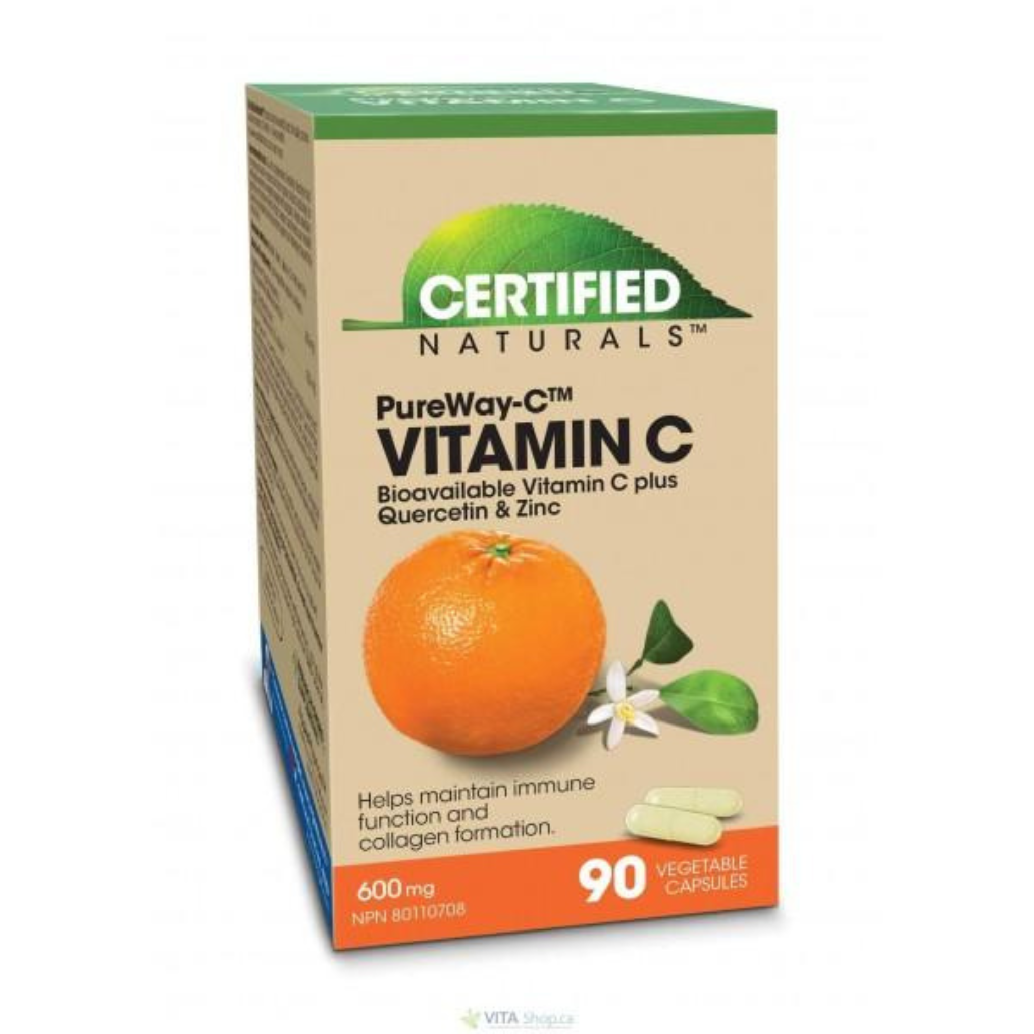 Certified Naturals - PureWay-C Vitamin C - 600mg Veg Capsules