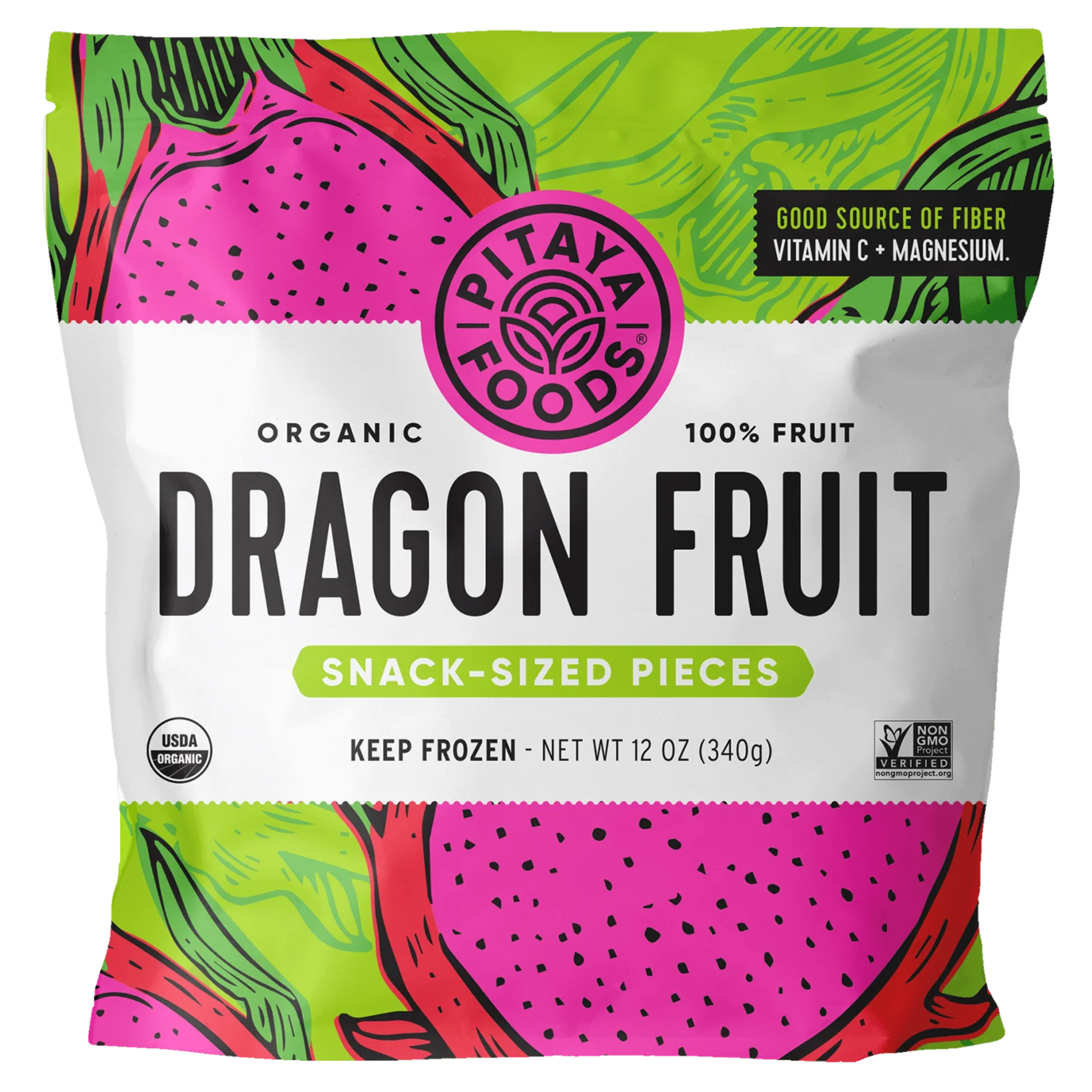 Pitaya Foods - Organic Dragon Fruit Snack Sized Pieces - 340g (IN STORE PICKUP ONLY)