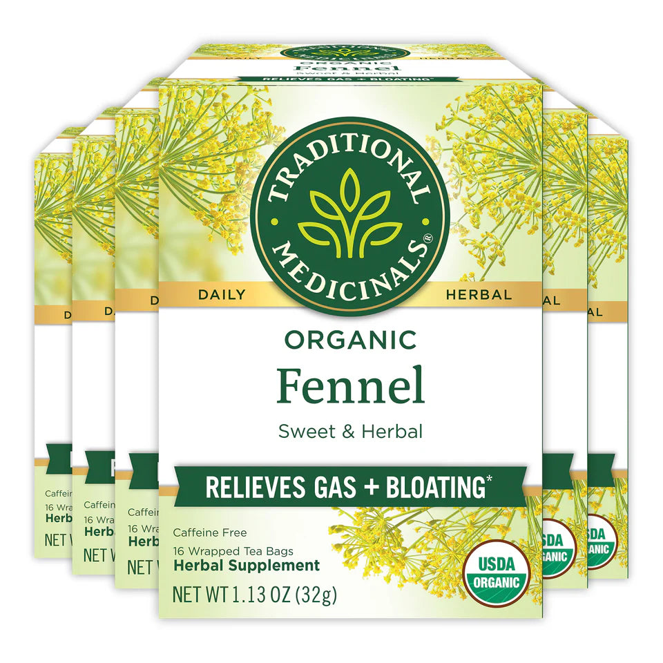 Traditional Medicinals - Organic Fennel Tea - 16 Tea Bags