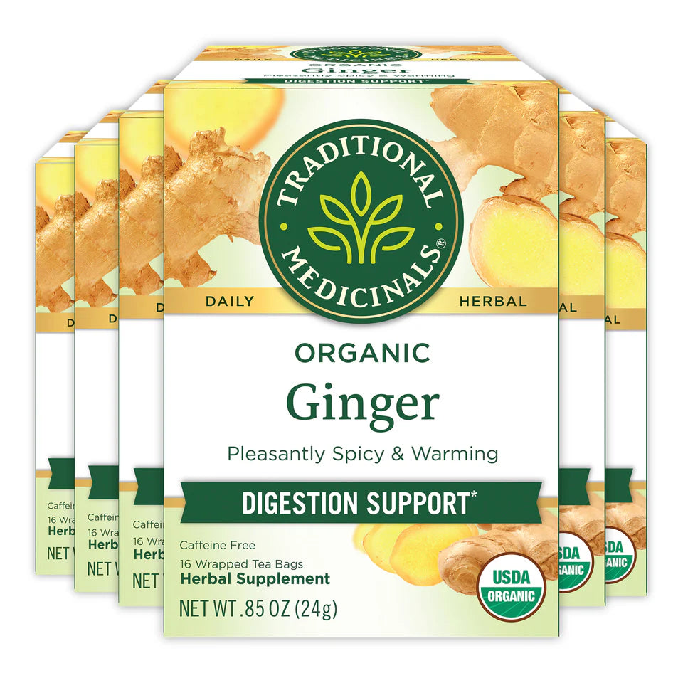 Traditional Medicinals - Organic Ginger Tea - 16 Tea Bags