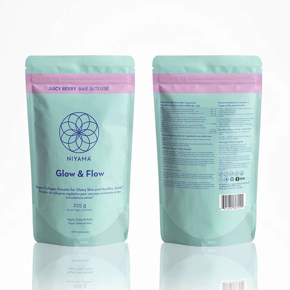 Niyama - Glow & Flow Vegan Collagen Booster Juicy Berry Powder - 225g