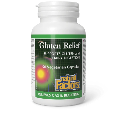 Natural Factors - Gluten Relief - 90 Veg Capsules