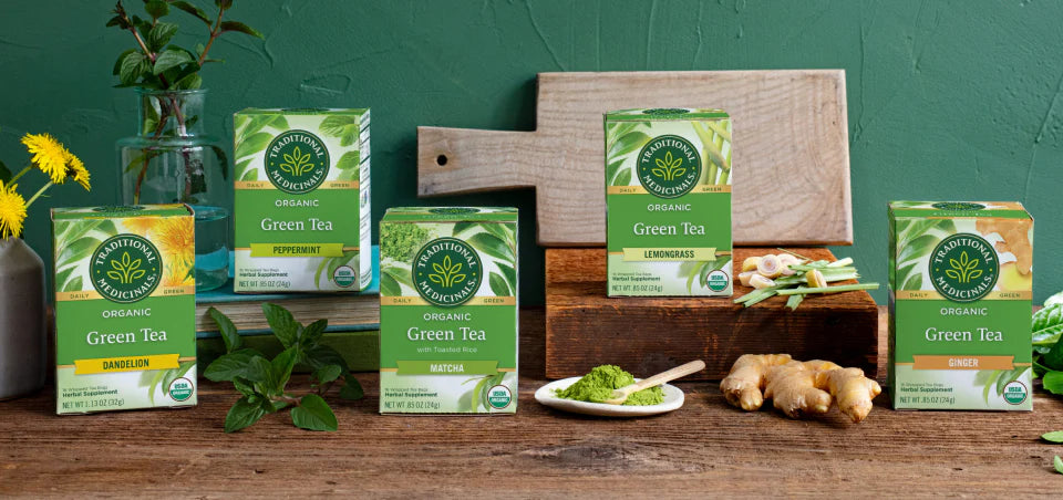 Traditional Medicinals - Green Tea Lemongrass - 16 Tea Bags