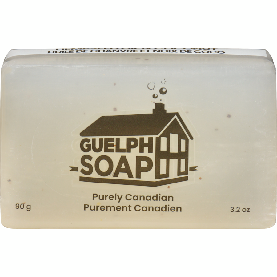 Guelph Soap - Hempseed Oil & Coconut Soap Bar - 90g